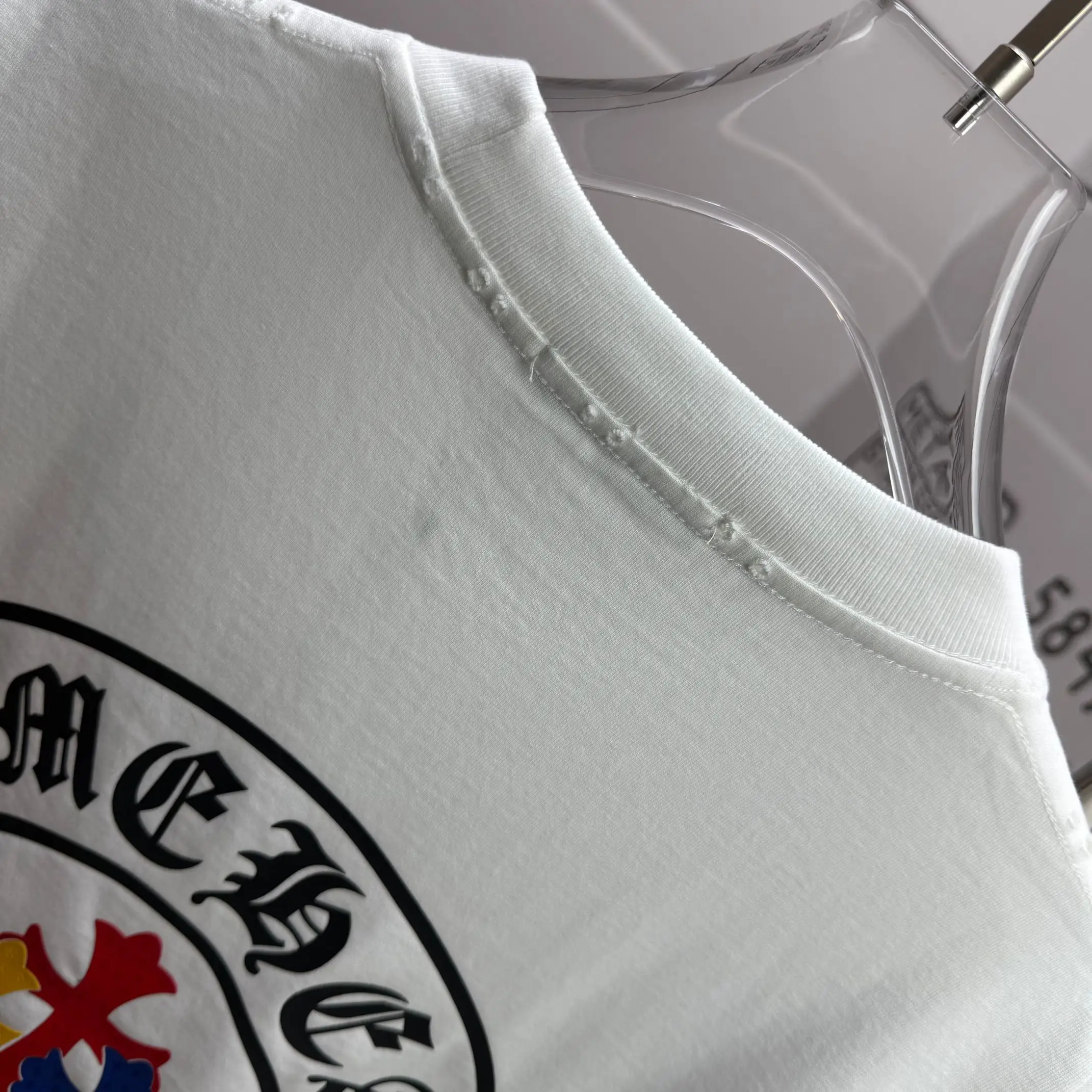 Logo Graphic Distressed Cotton T-Shirt D15015523 — view 8