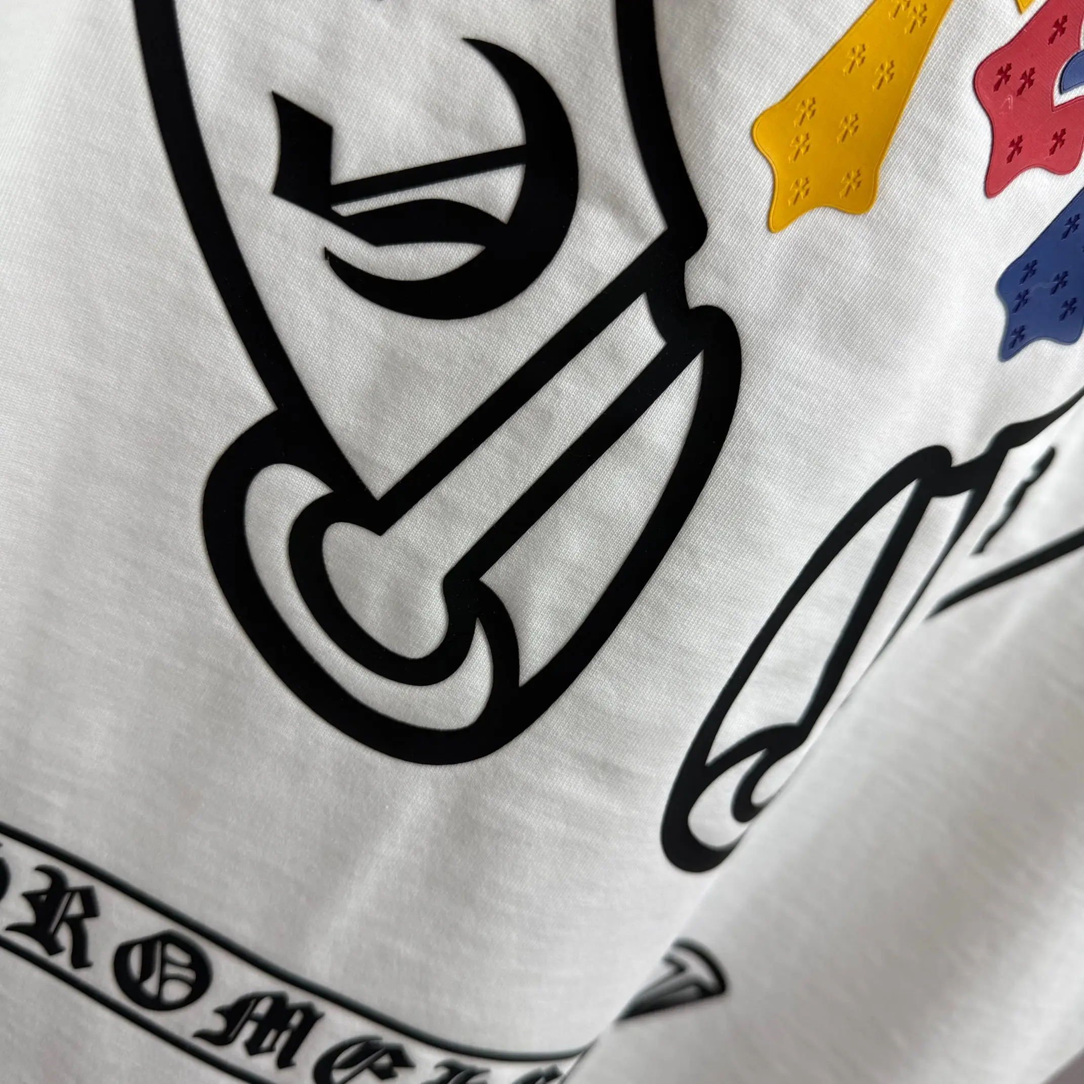 Logo Graphic Distressed Cotton T-Shirt D15015523 — view 9