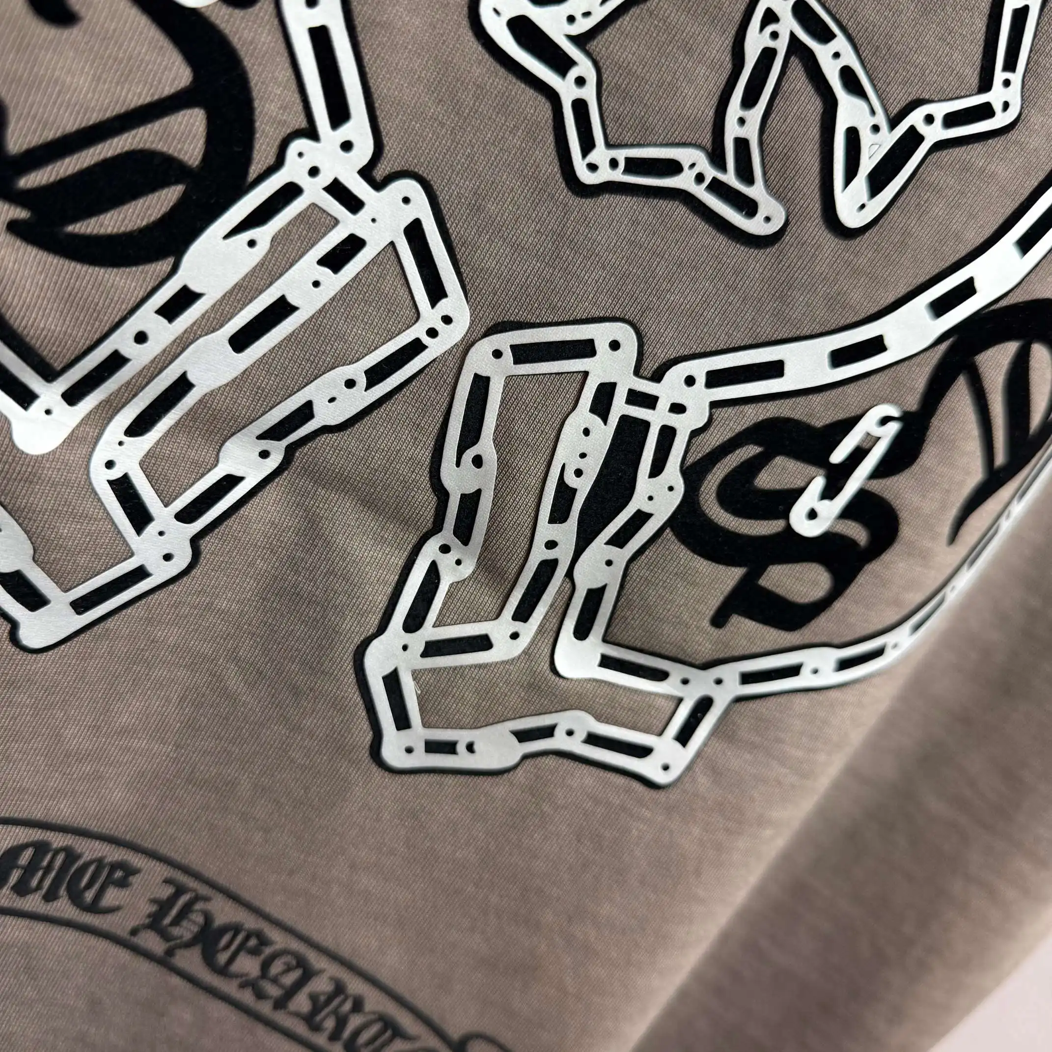 Distressed Logo Print Cotton T-Shirt D15012521 — view 9