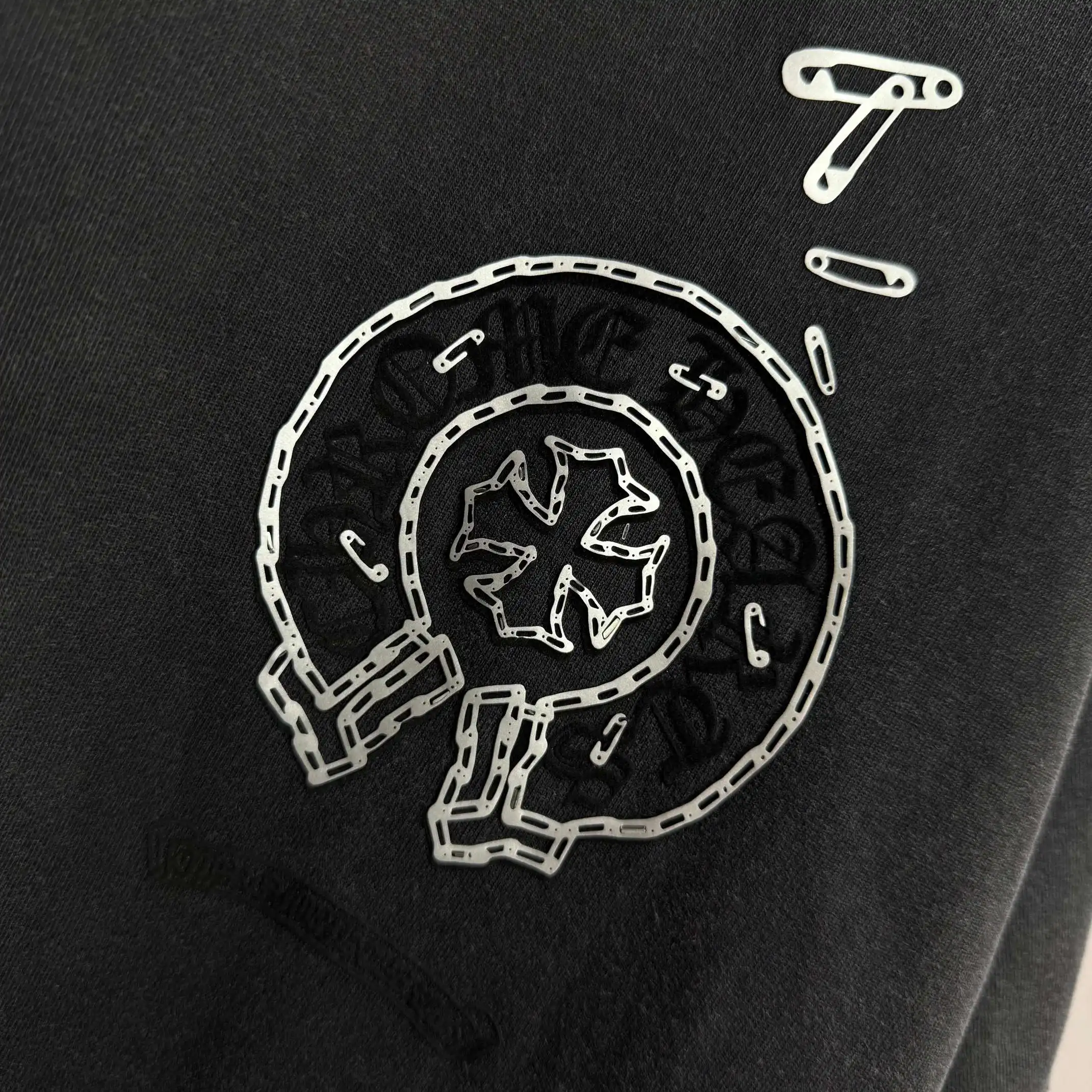 Distressed Logo Print Cotton T-Shirt D15012519 — view 5