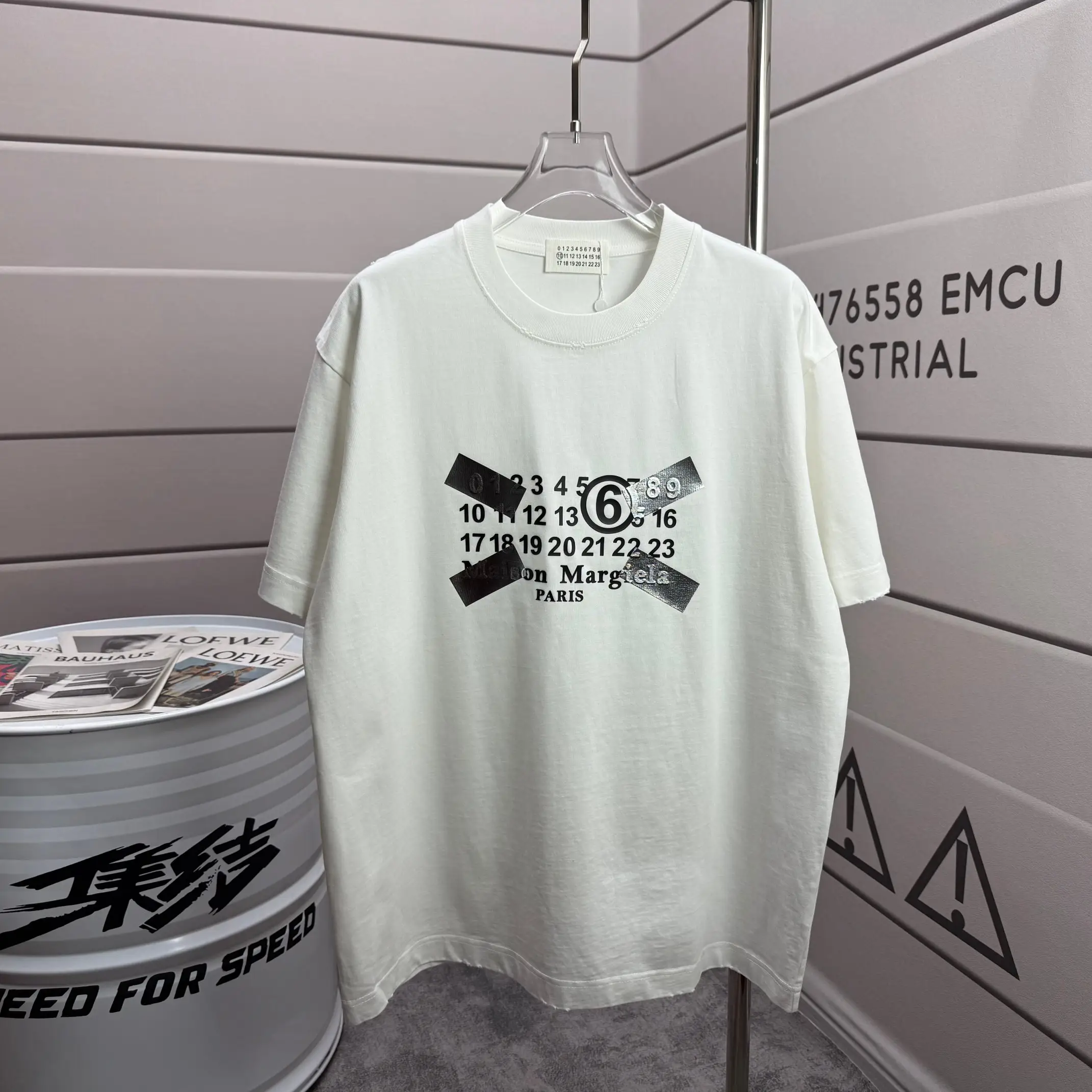MM6 Maison Margiela Logo Print Cotton T-Shirt D15015508