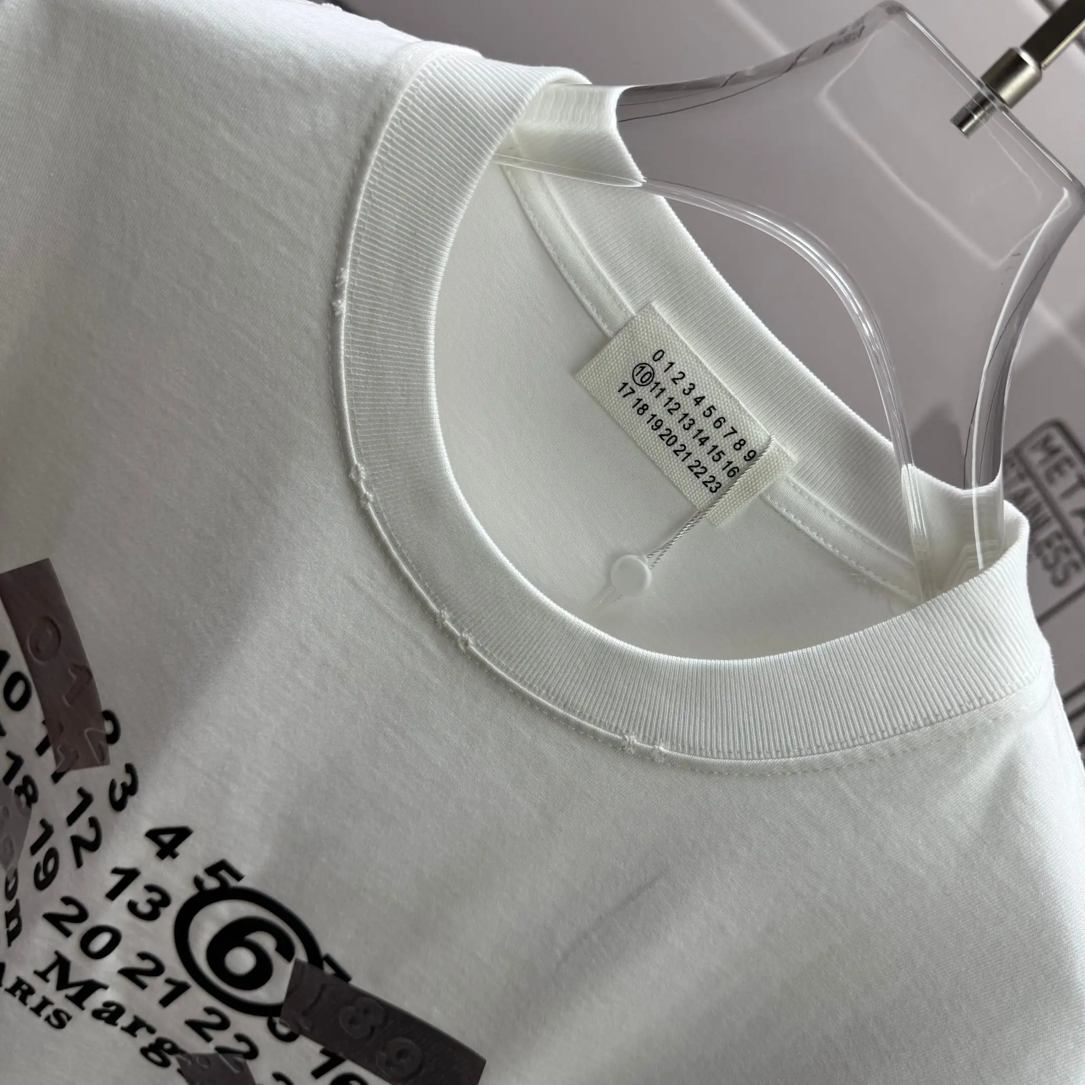 MM6 Maison Margiela Logo Print Cotton T-Shirt D15015508 — view 3