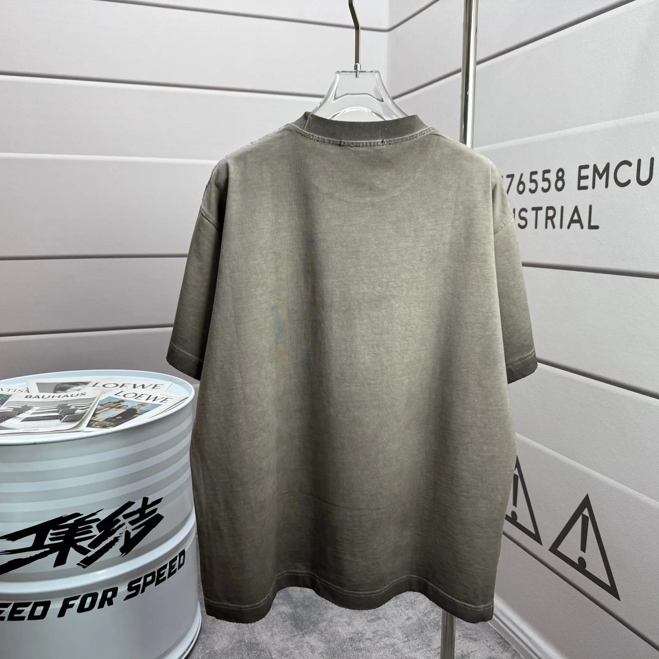 MM6 Maison Margiela Logo Print Washed Cotton T-Shirt D15015511 — view 2