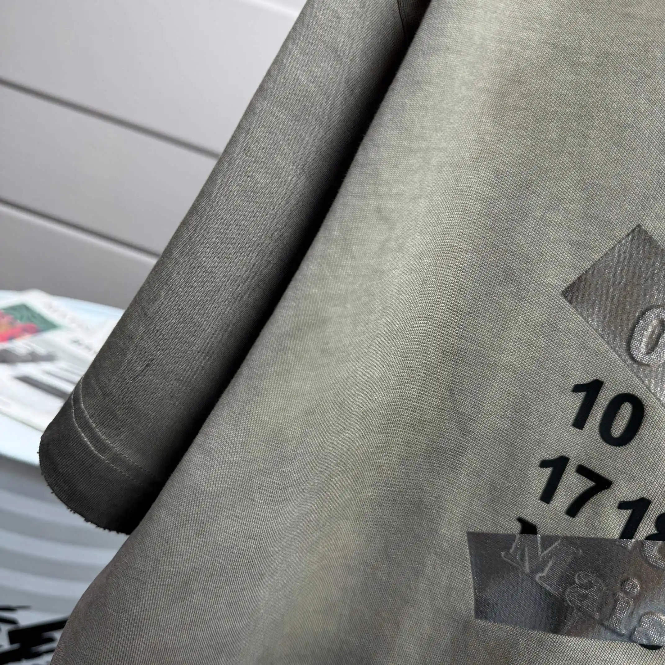 MM6 Maison Margiela Logo Print Washed Cotton T-Shirt D15015511 — view 4