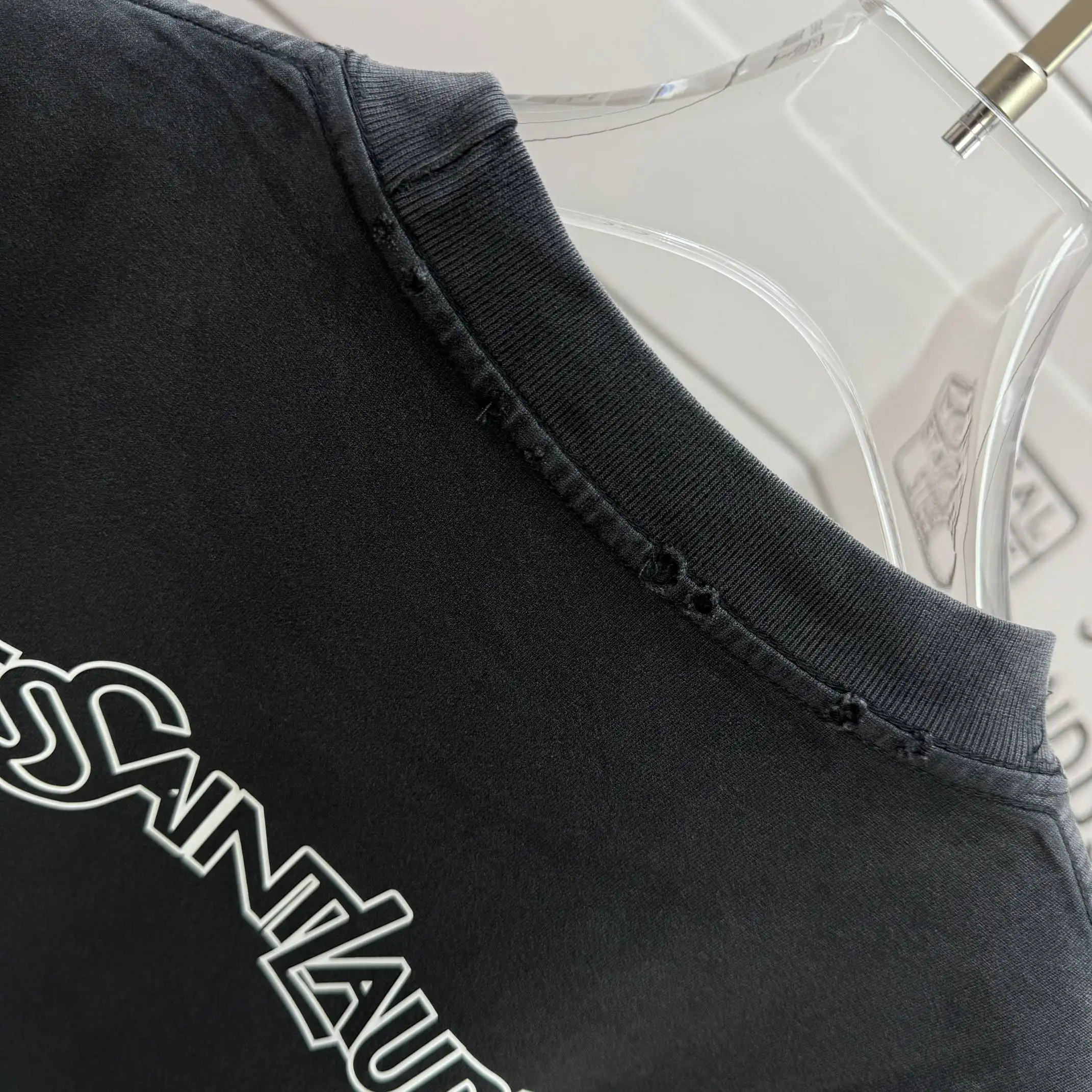 Logo Print Washed Cotton T-Shirt D15012531 — view 8