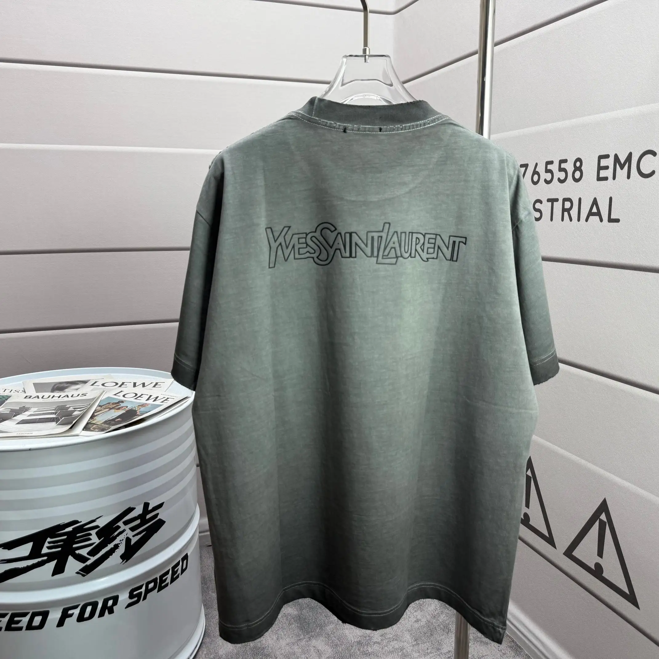 Logo-Print Distressed Cotton-Jersey T-Shirt D15012532