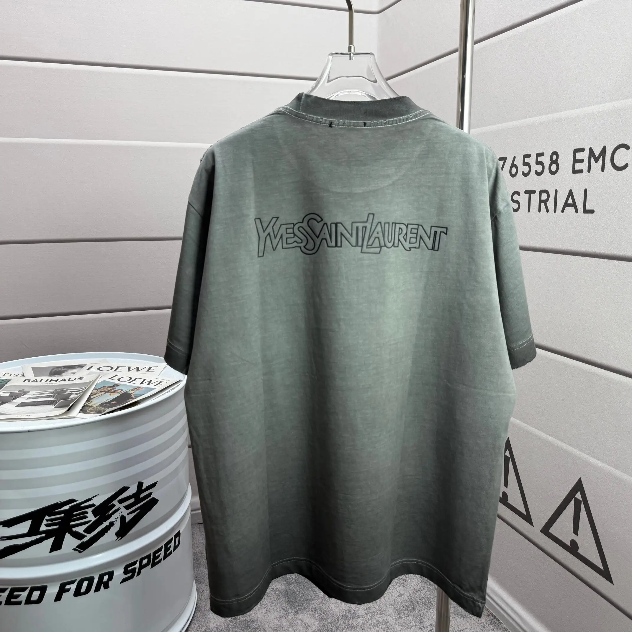 Logo-Print Distressed Cotton-Jersey T-Shirt D15012532