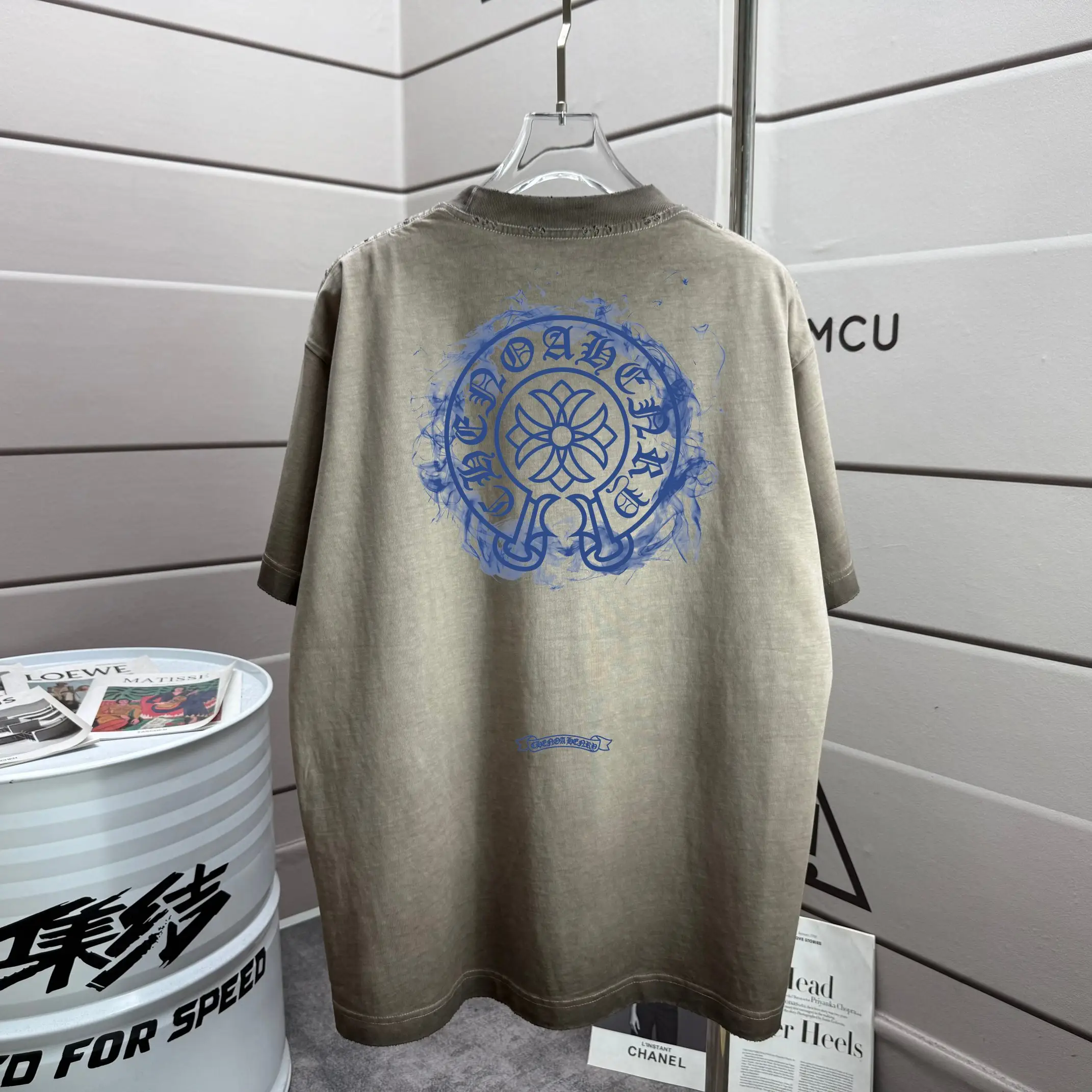 Logo Print Washed Cotton T-Shirt D16013271