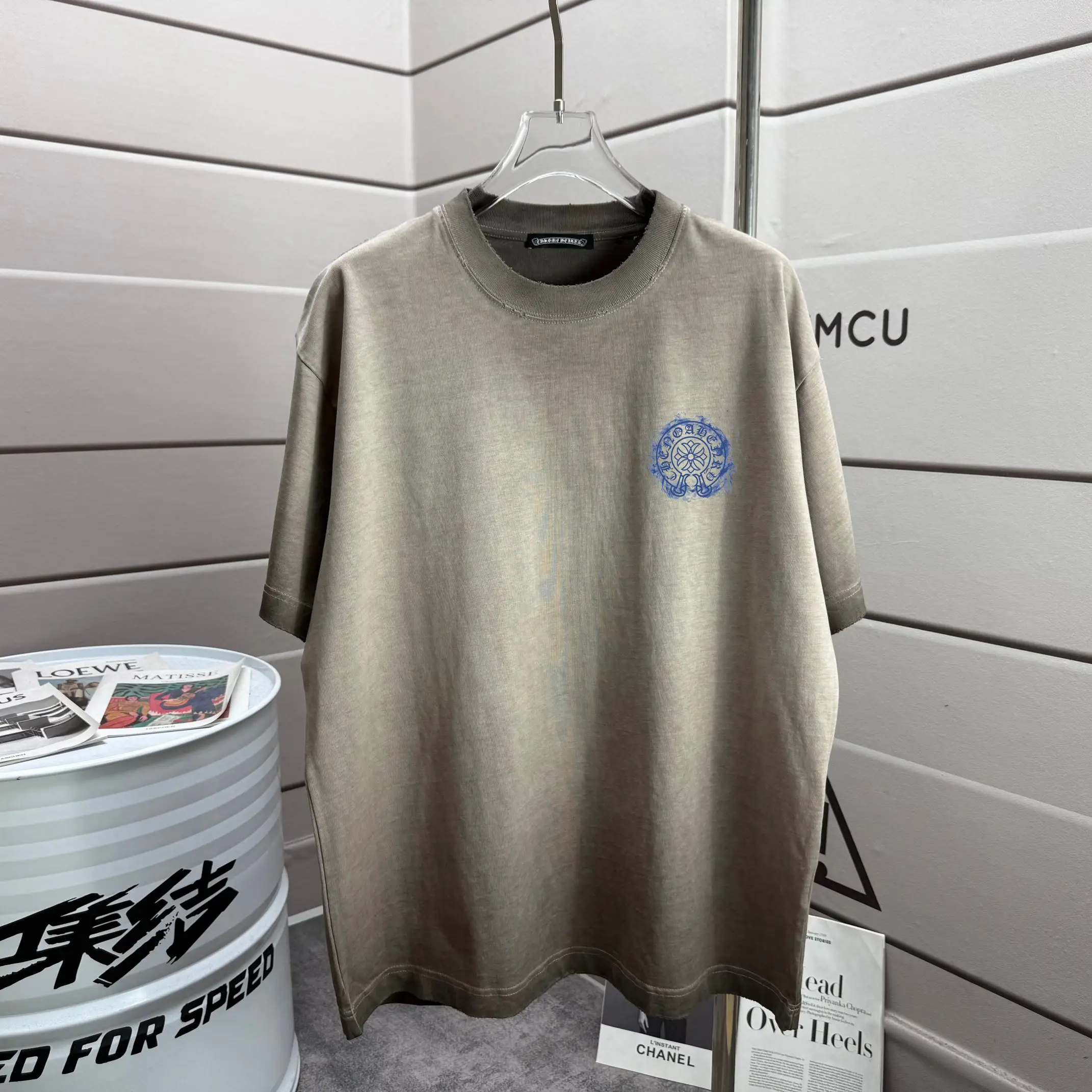 Logo Print Washed Cotton T-Shirt D16013271 — view 2