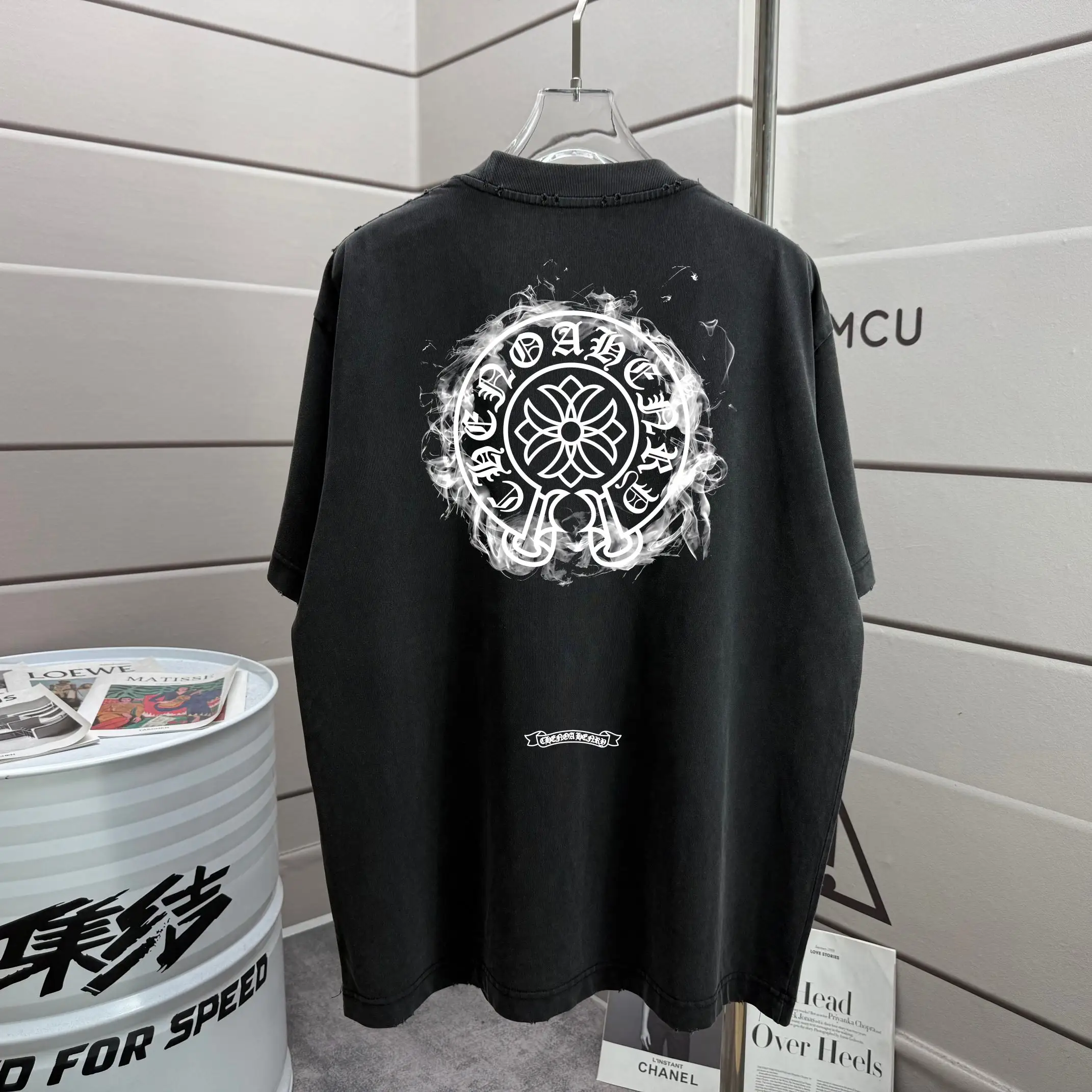 Logo Print Washed Cotton T-Shirt D16013269