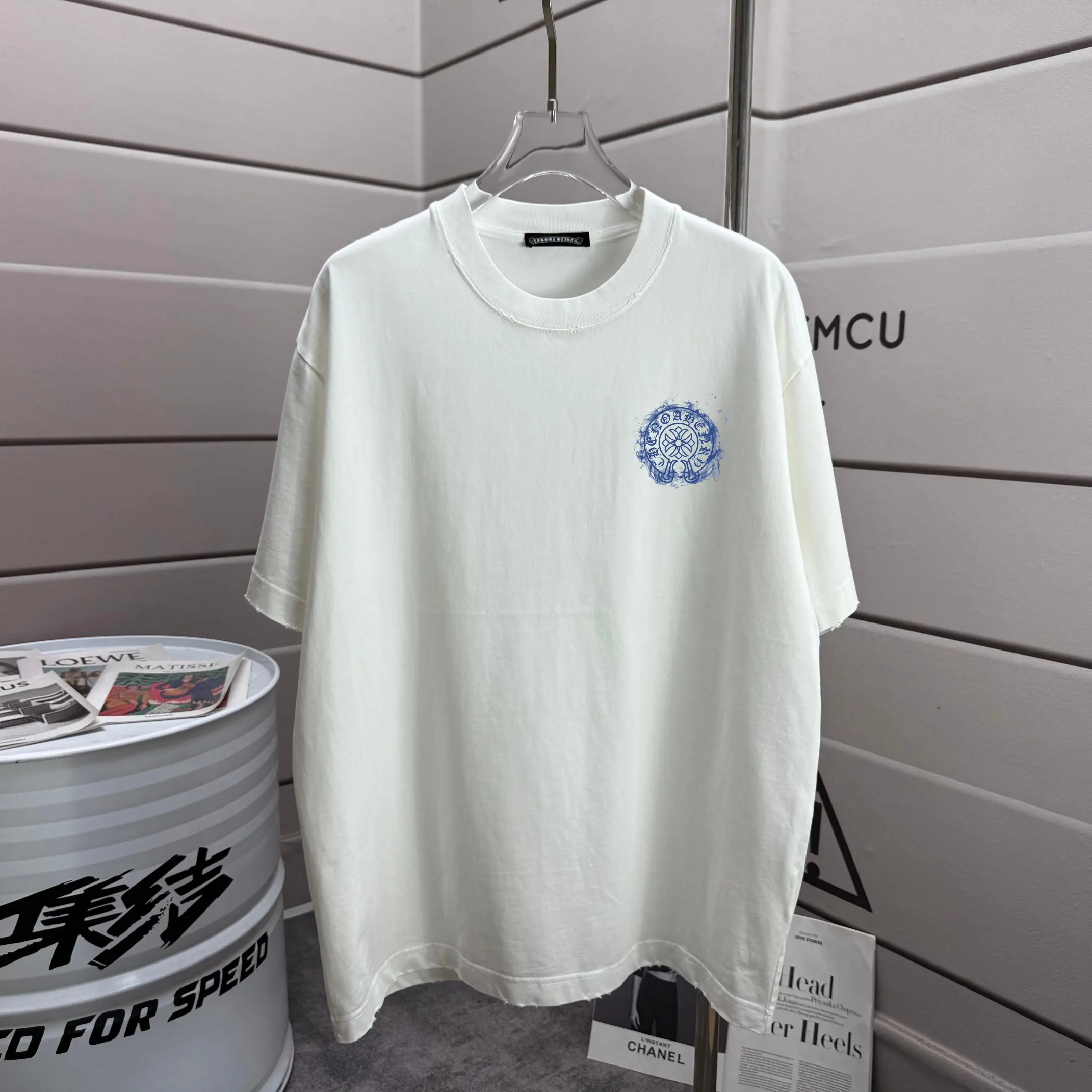 Logo Graphic Distressed Cotton T-Shirt D16013268 — view 2