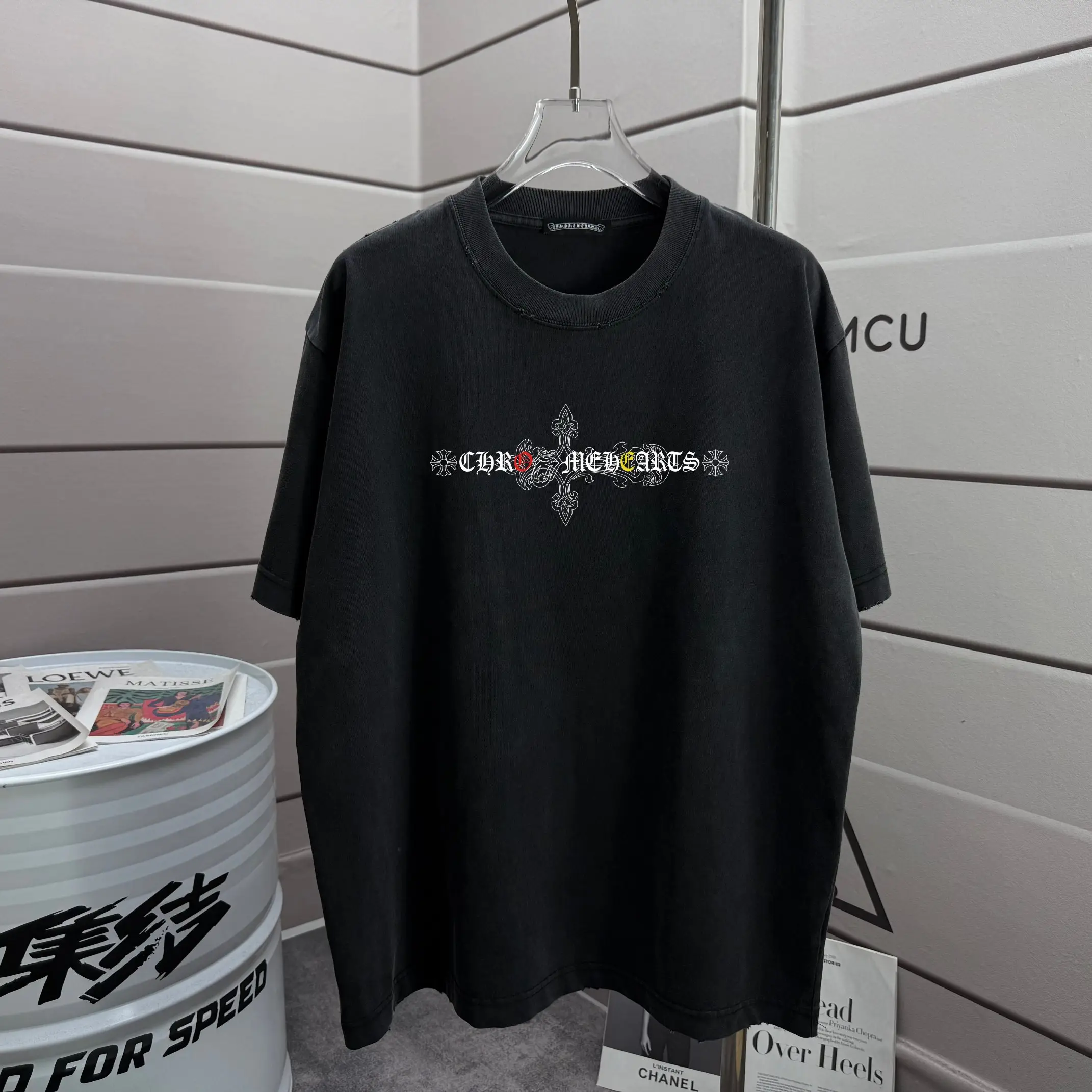Graphic Print Washed Cotton T-Shirt D16013265 — view 2