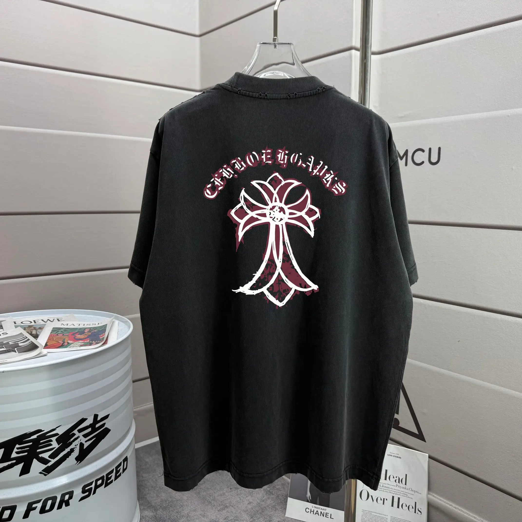 Logo Graphic Washed Cotton T-Shirt D16013273