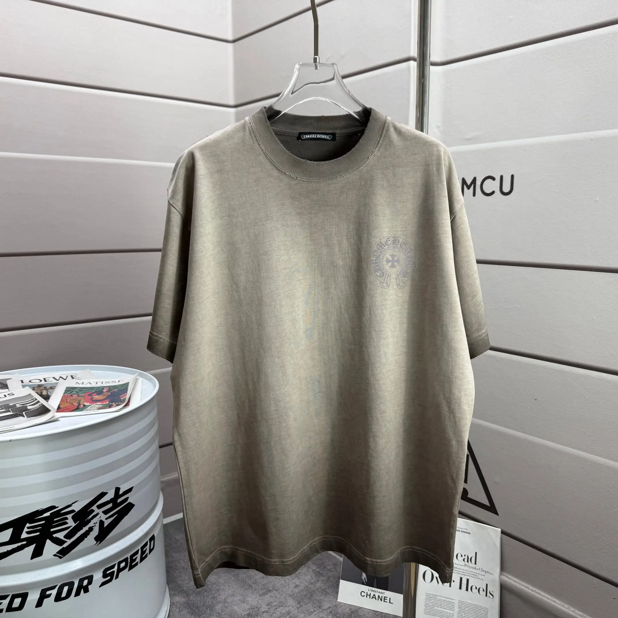 Logo Print Washed Cotton T-Shirt D16013283 — view 2
