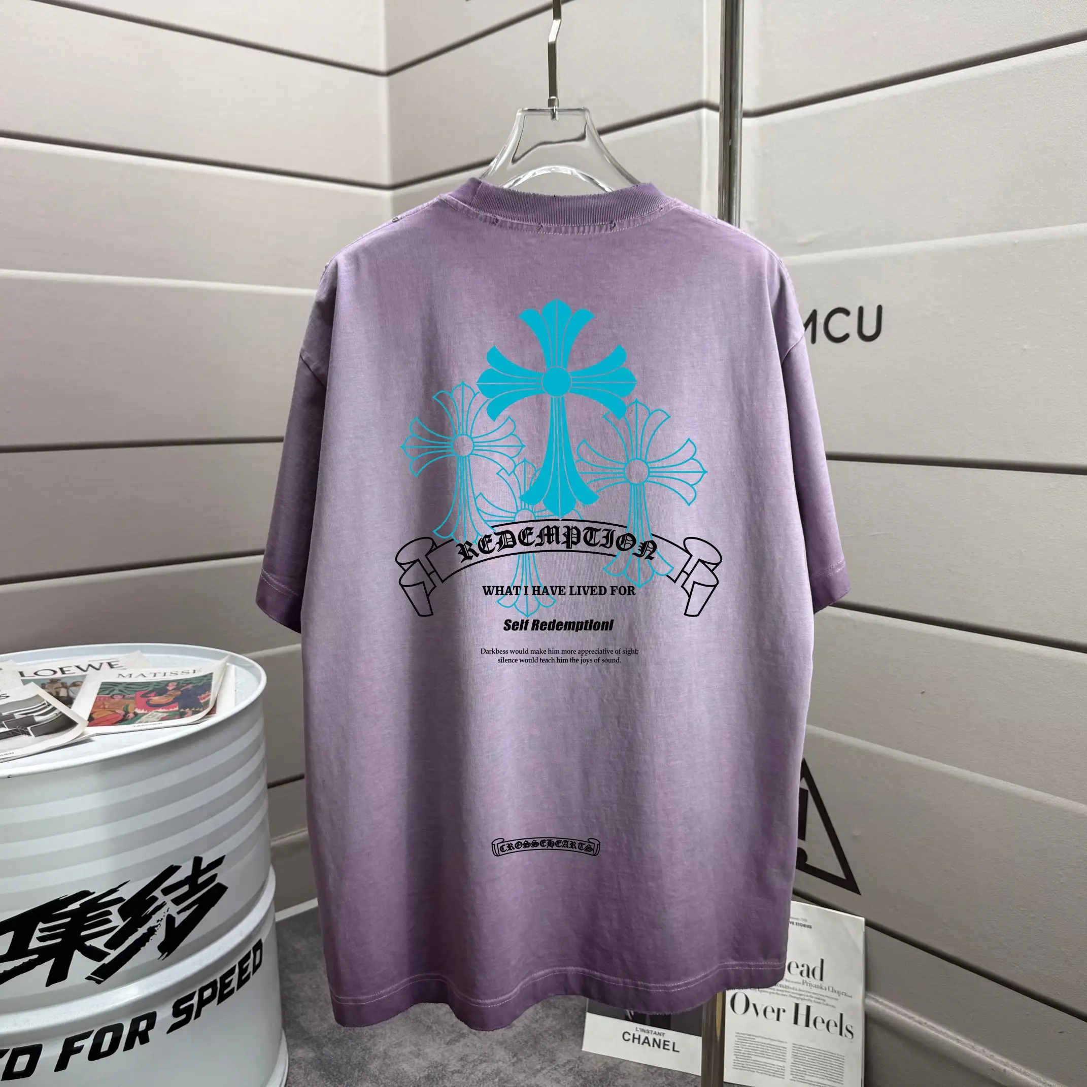 Washed Distressed Graphic T-Shirt D16013263