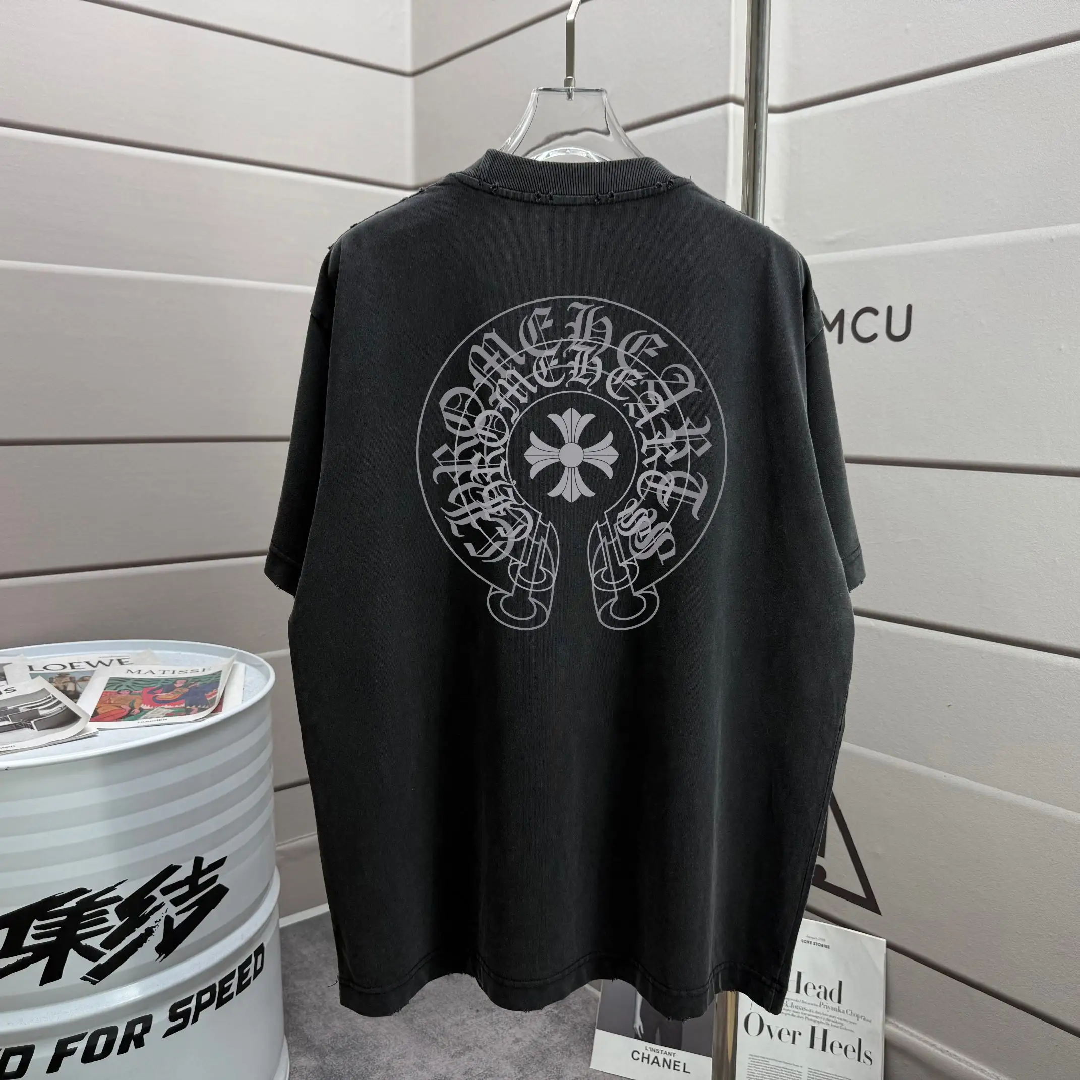 Logo Graphic Washed Cotton T-Shirt D16013281