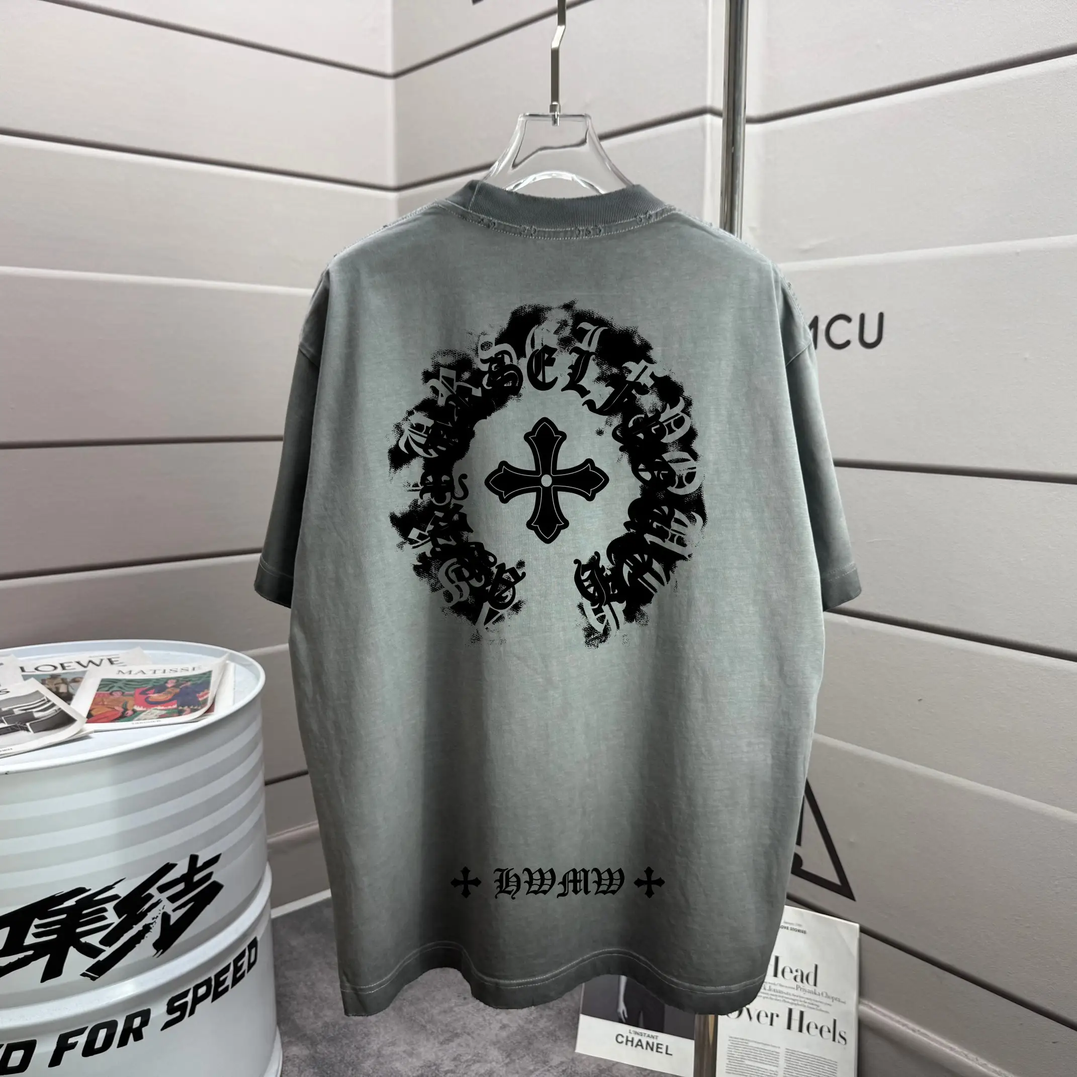 Distressed Logo Graphic T-Shirt D16013278