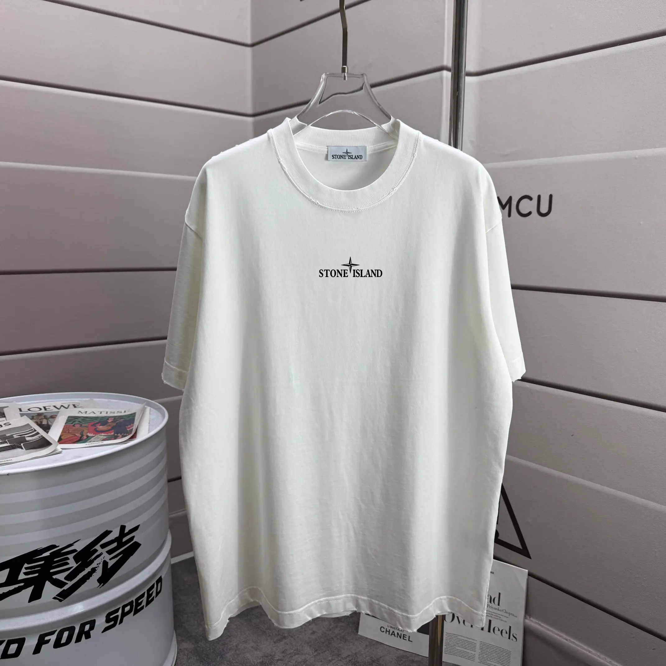 Distressed Graphic Print Cotton T-Shirt D16013284 — view 2