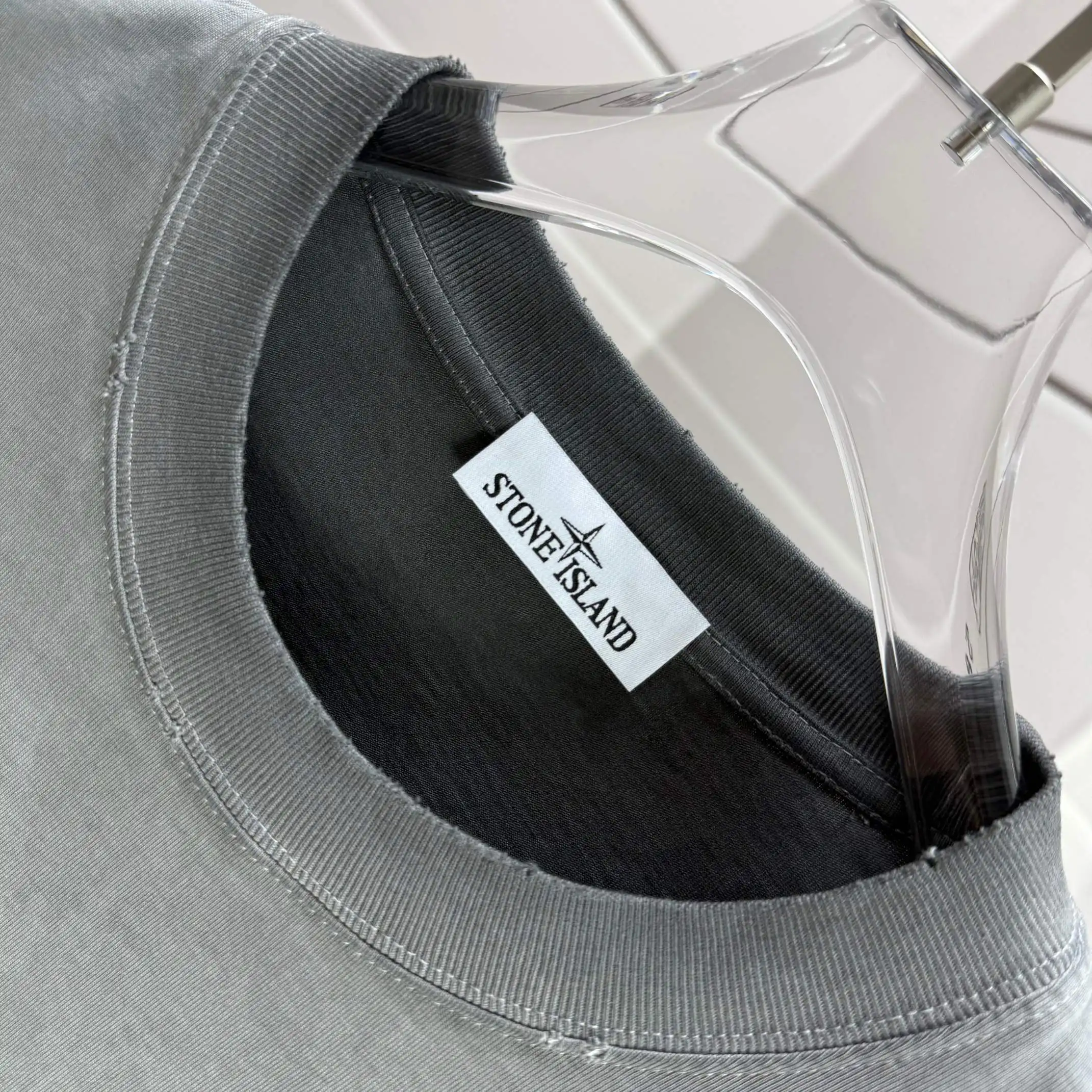 Logo Print Washed Cotton T-Shirt D16013290 — view 5