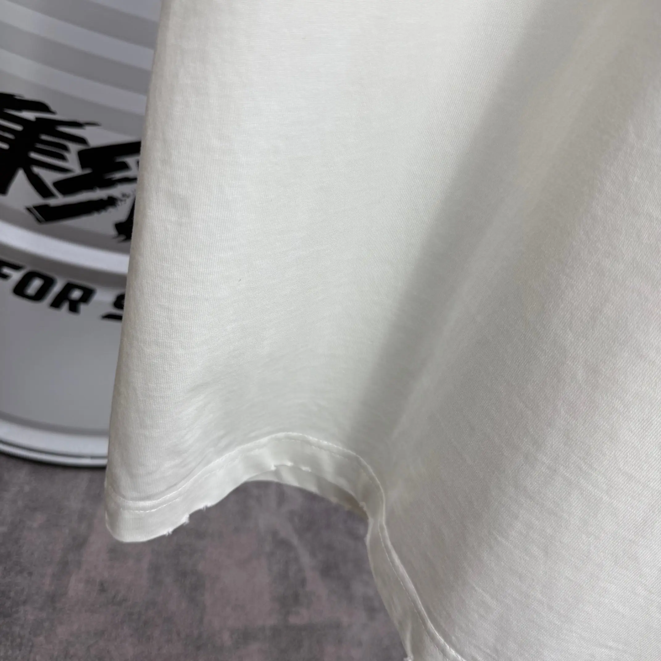 Logo Print Distressed Cotton T-Shirt D16013288 — view 9