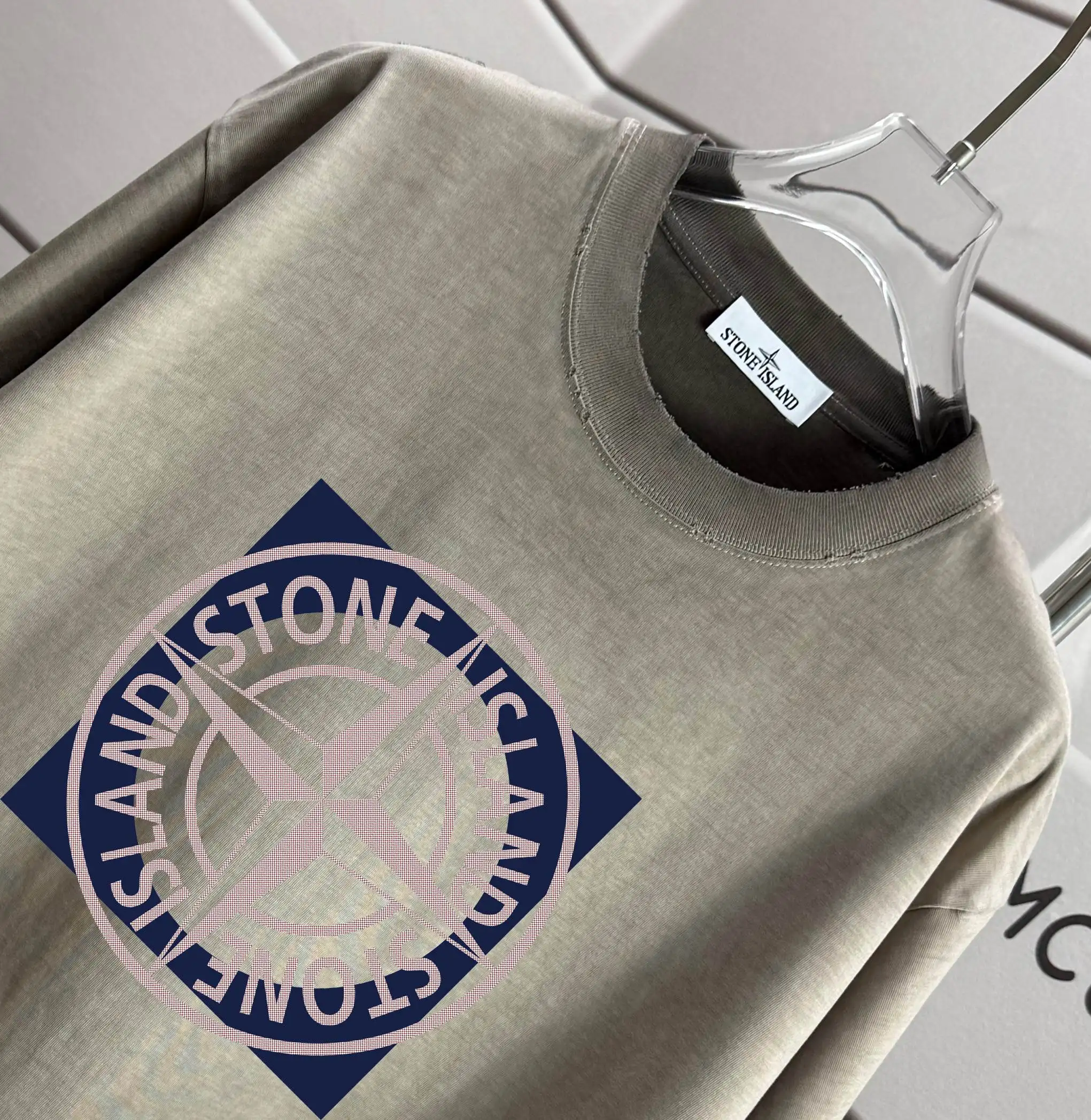 Logo Print Washed Cotton T-Shirt D16013306 — view 3