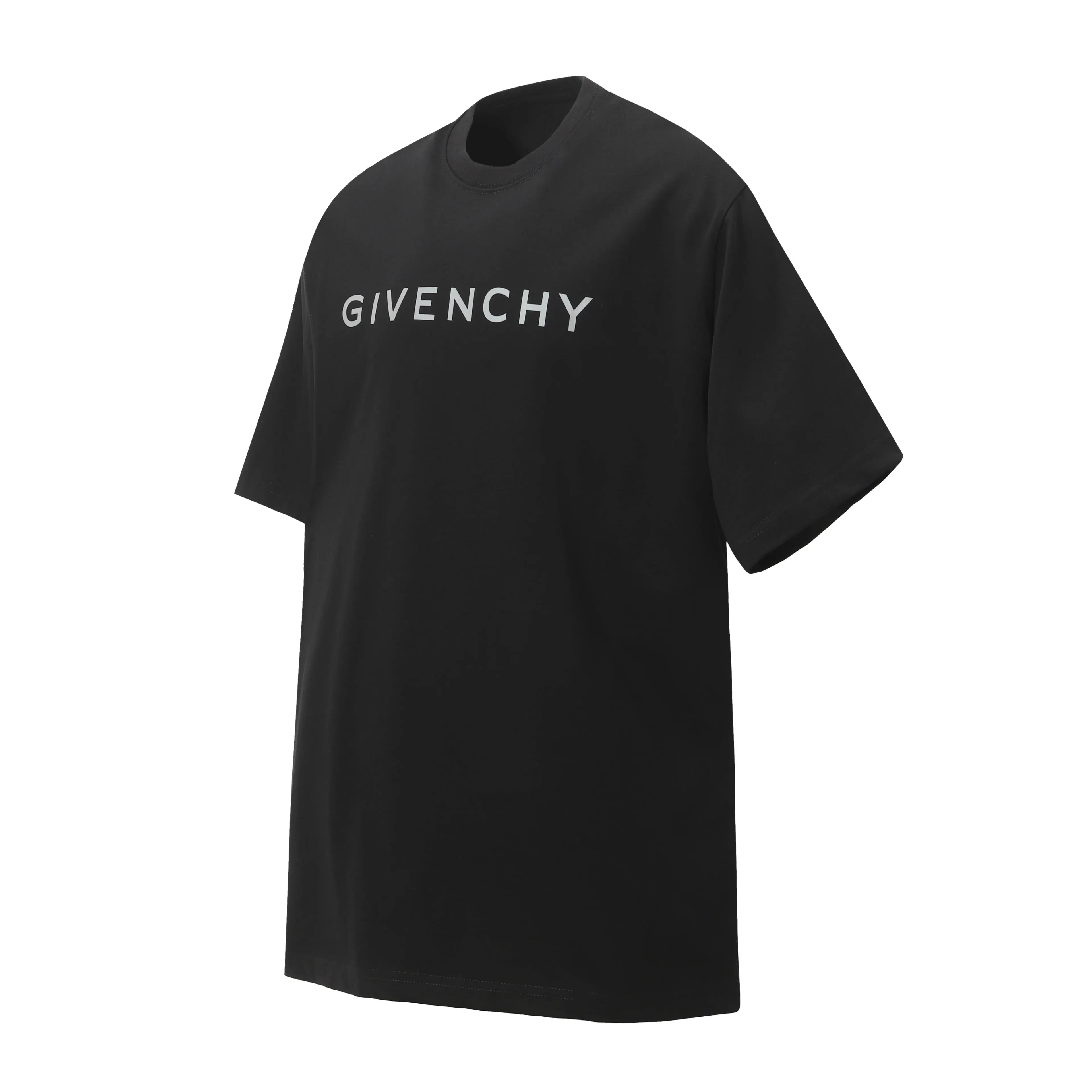 Reflective Logo Oversized Cotton T-Shirt D9014119