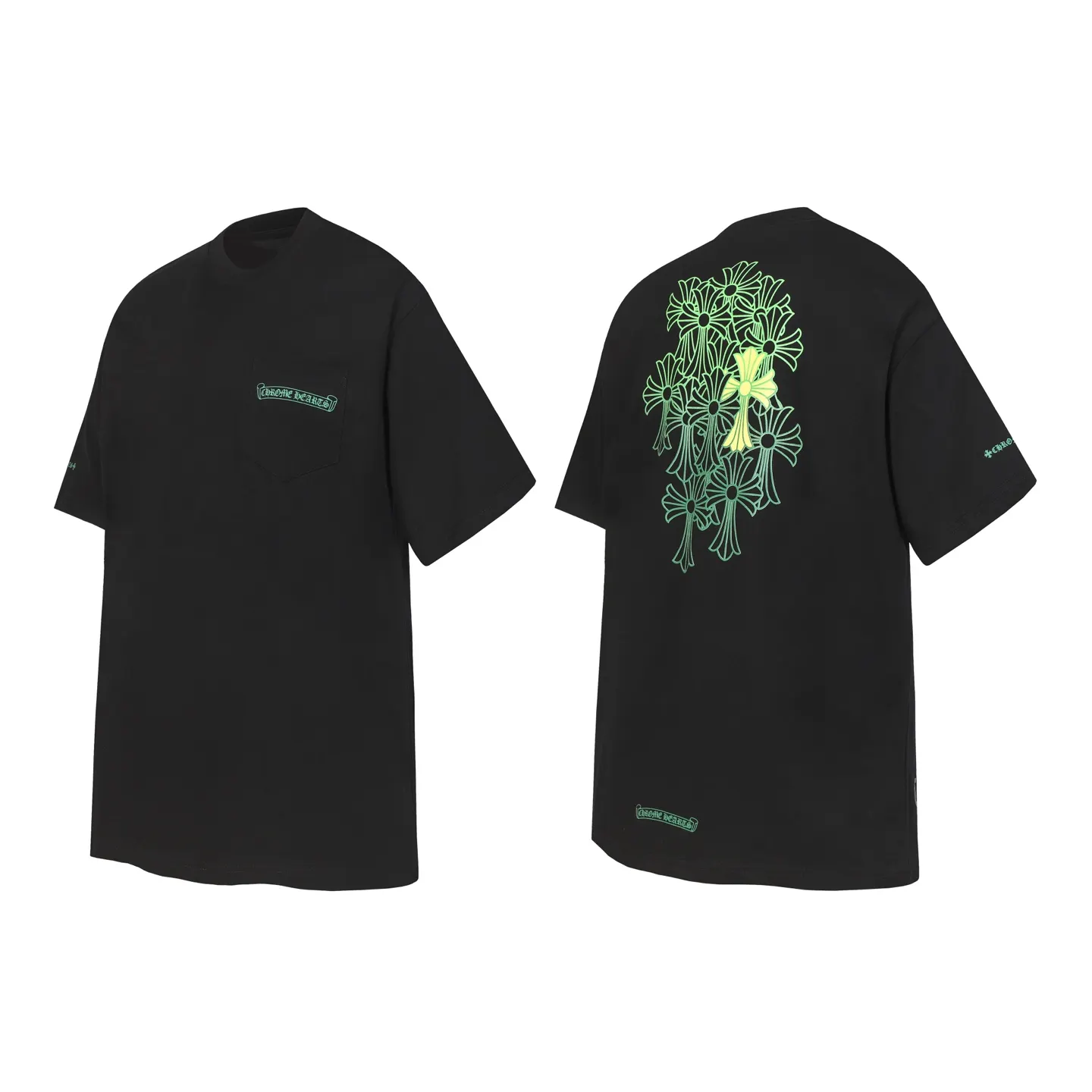 Chrome Hearts Multi-Cross Graphic Pocket T-Shirt D10013921
