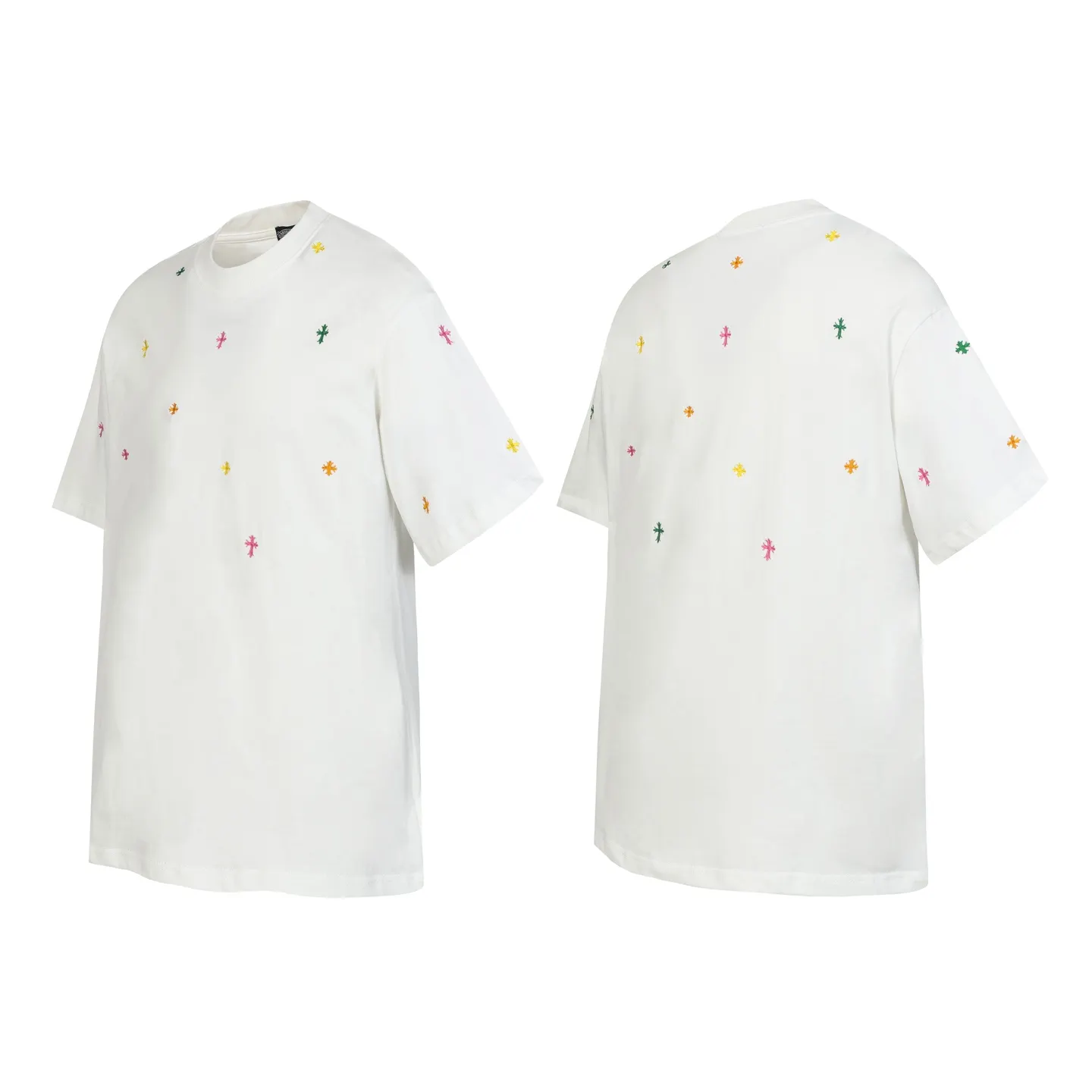 Embroidered Cross Logo Cotton T-Shirt D10013930