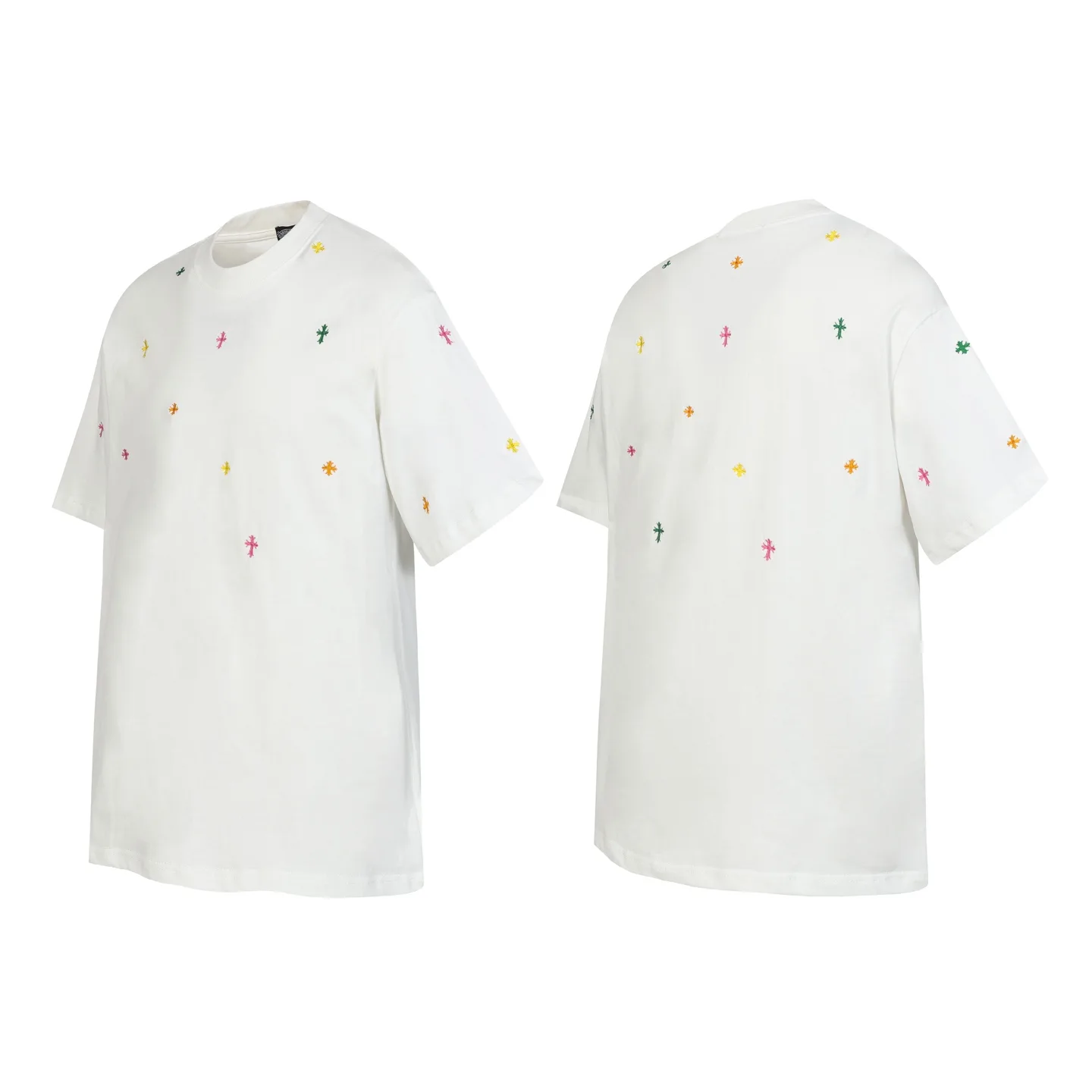 Embroidered Cross Logo Cotton T-Shirt D10013930