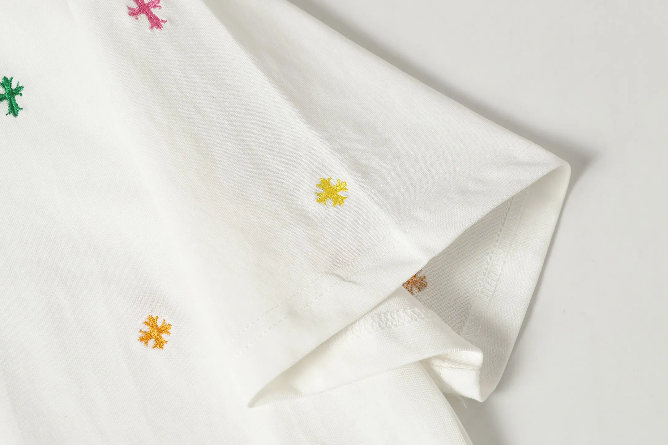 Embroidered Cross Logo Cotton T-Shirt D10013930 — view 5