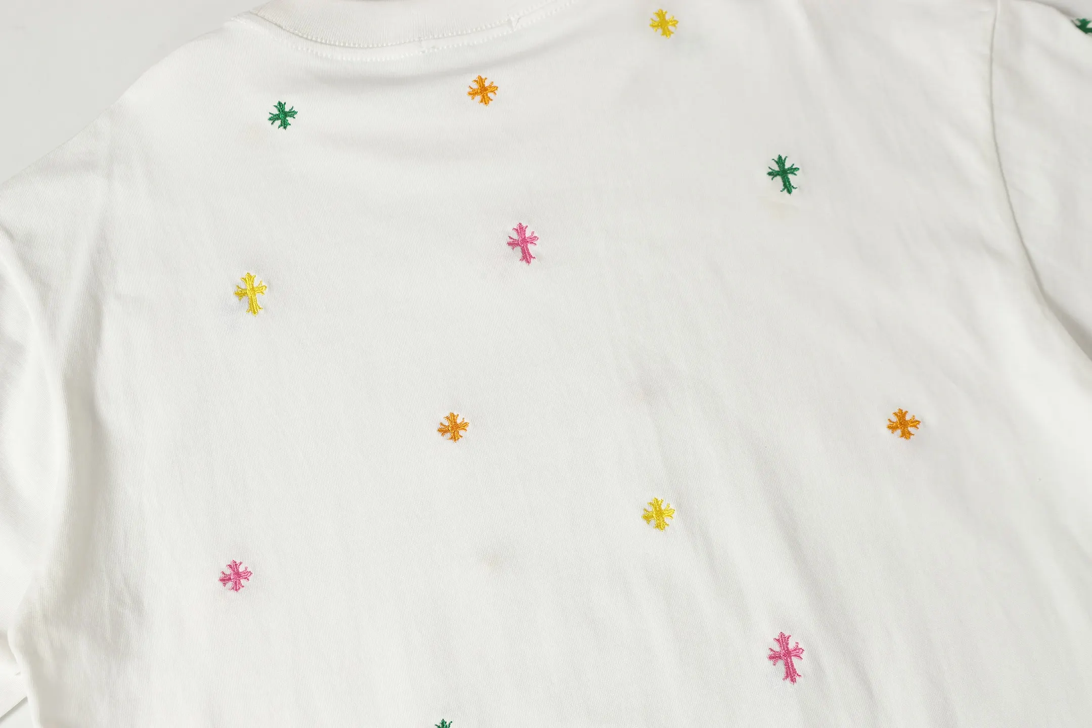 Embroidered Cross Logo Cotton T-Shirt D10013930 — view 10