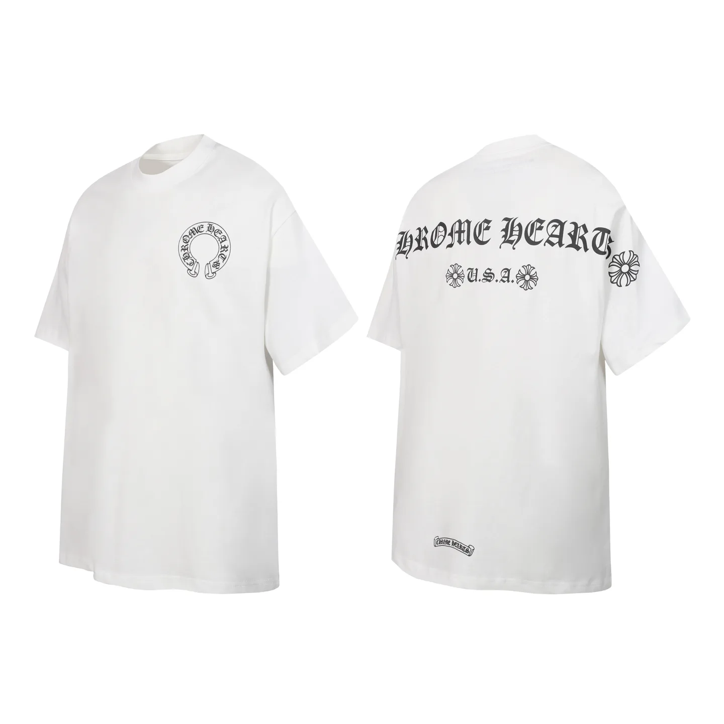 Horseshoe Logo Graphic Cotton T-Shirt D9514102