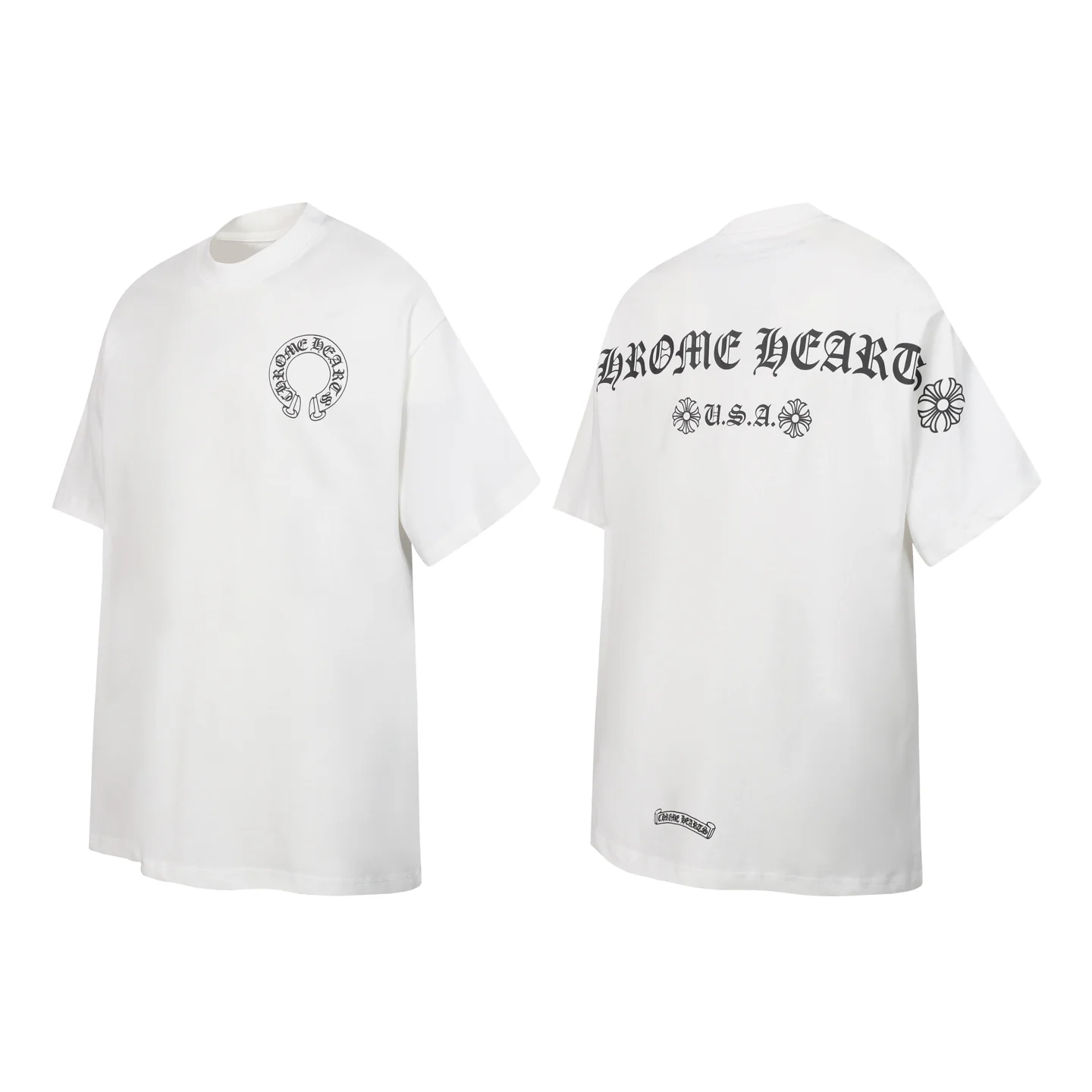 Horseshoe Logo Graphic Cotton T-Shirt D9514102