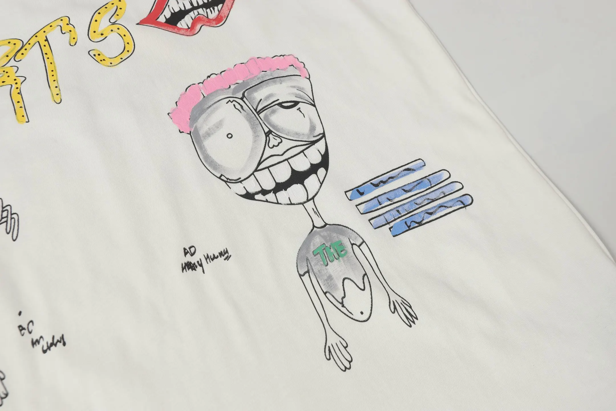 Graffiti Print Cotton T-Shirt D10514036 — view 5