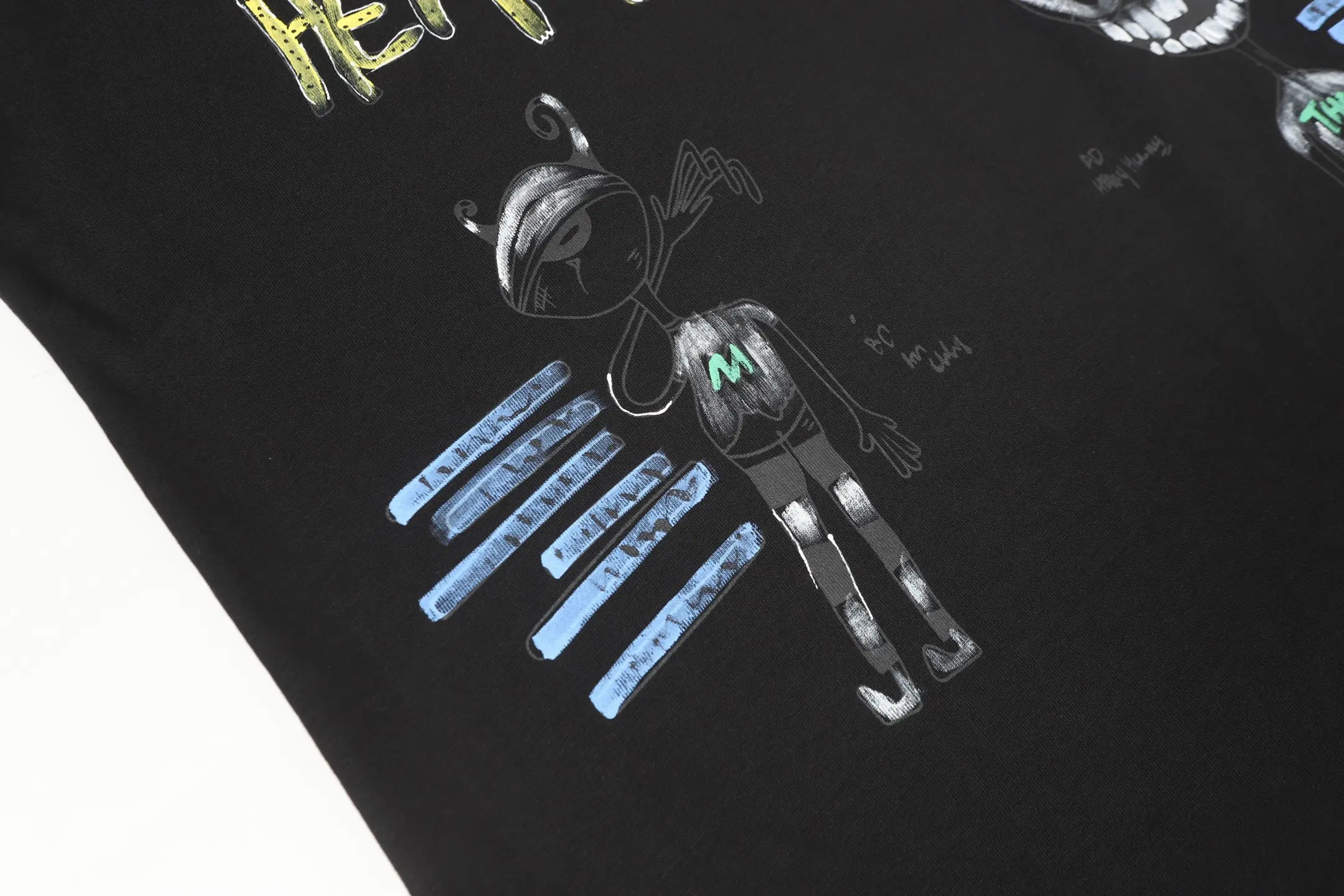 Graffiti Print Oversized Cotton T-Shirt D10514037 — view 5