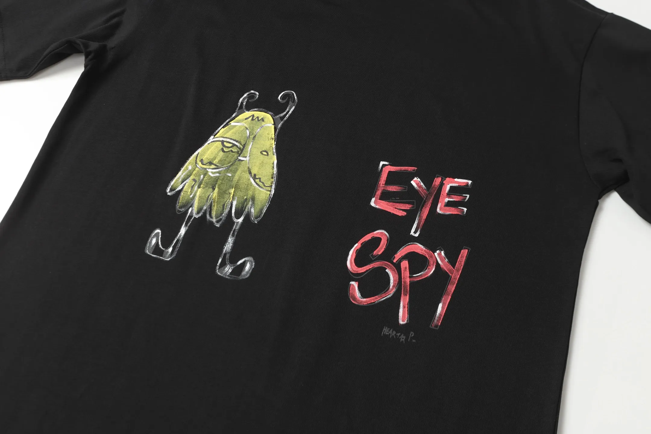 Graffiti Print Oversized Cotton T-Shirt D10514037 — view 6