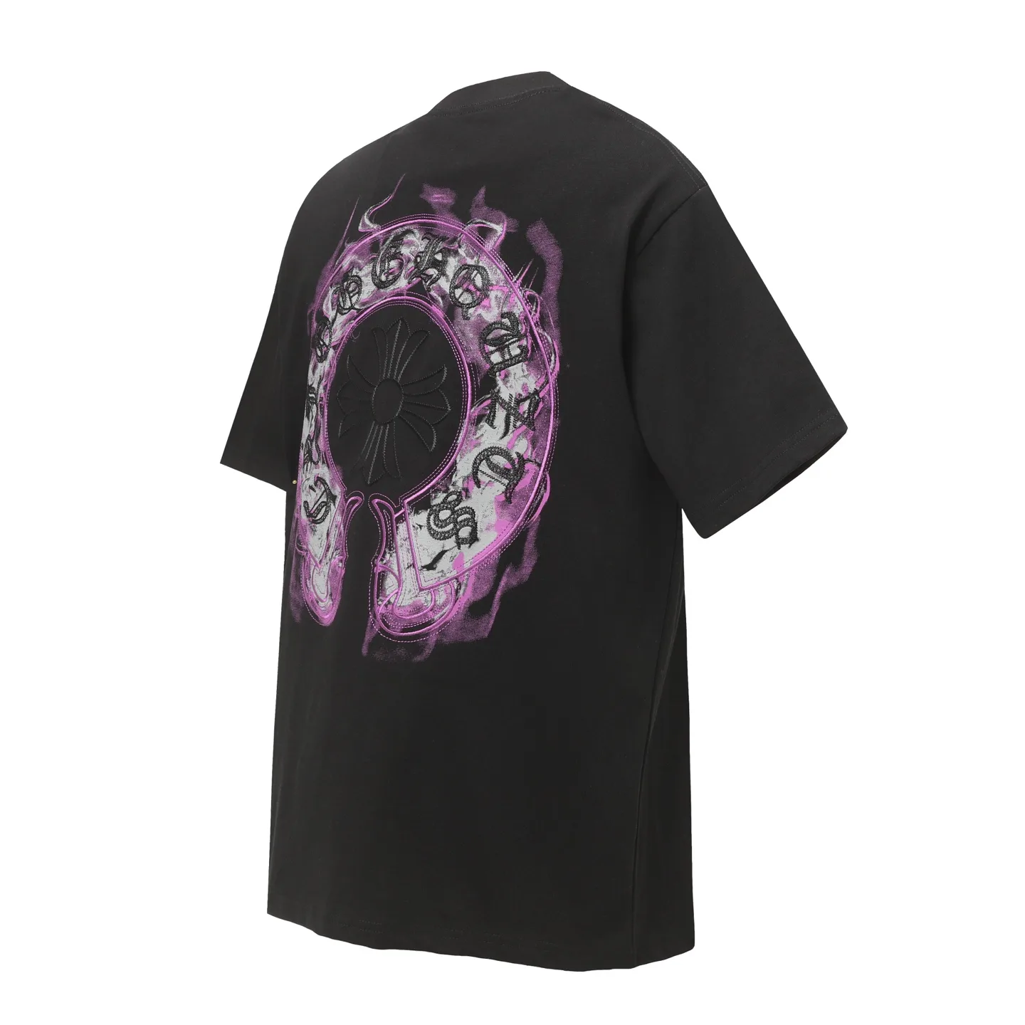 Embroidered Horseshoe Logo Cotton T-Shirt D10514049 — view 2