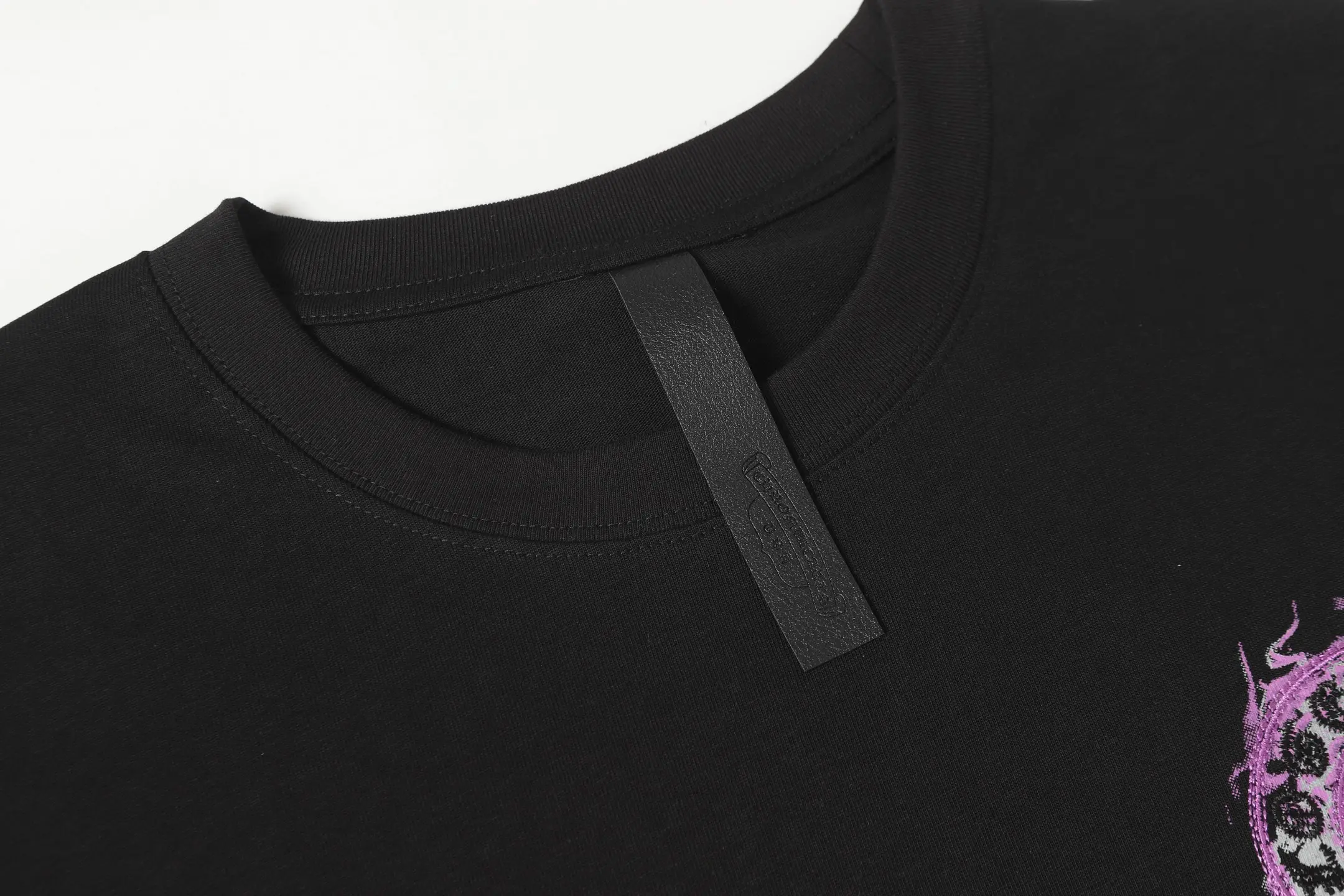 Embroidered Horseshoe Logo Cotton T-Shirt D10514049 — view 3