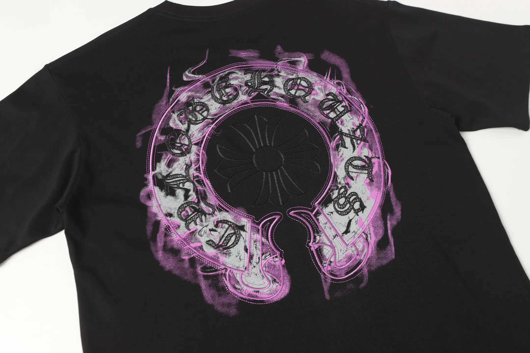 Embroidered Horseshoe Logo Cotton T-Shirt D10514049 — view 6