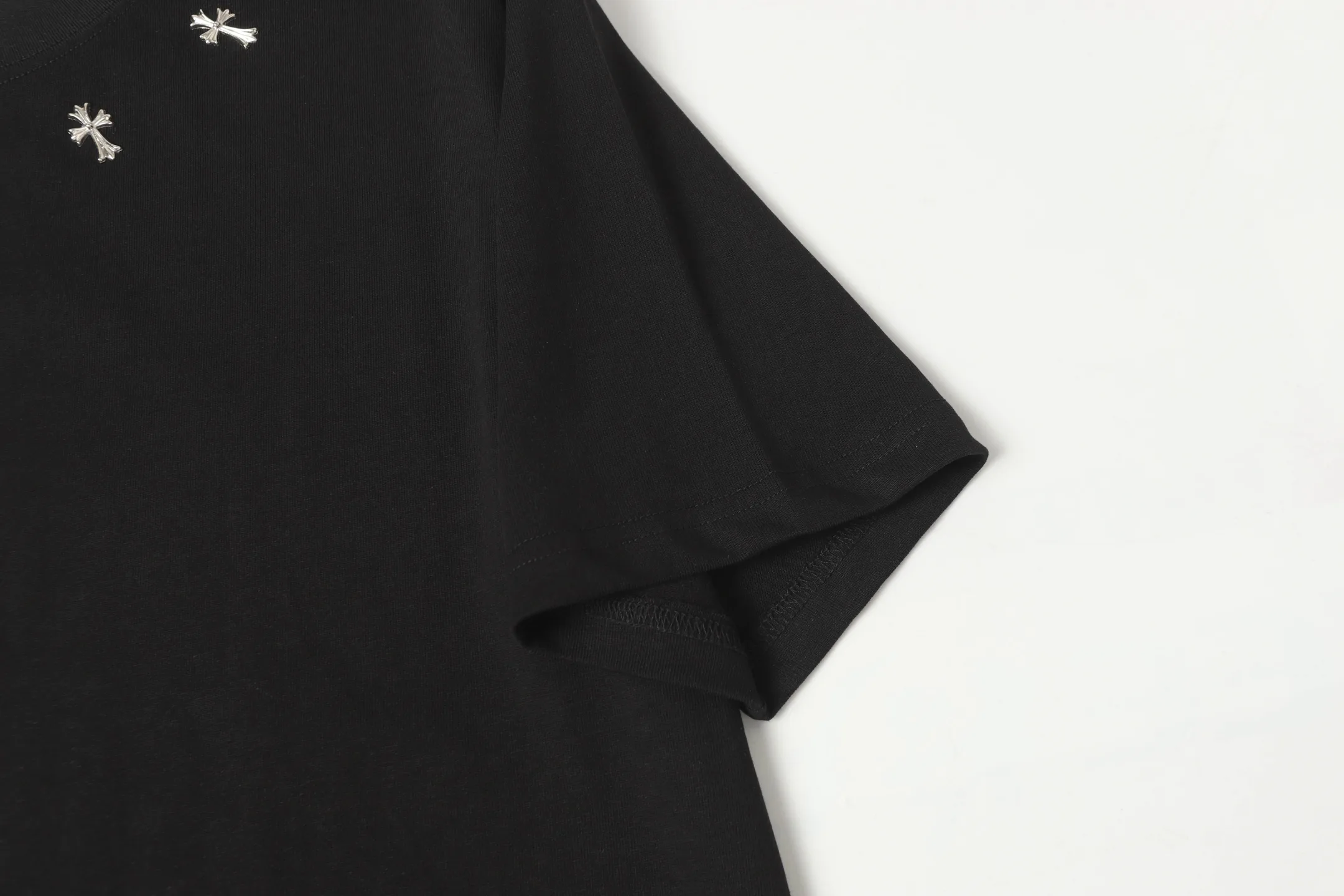 Rhinestone Cross Oversized Cotton T-Shirt D9514059 — view 6