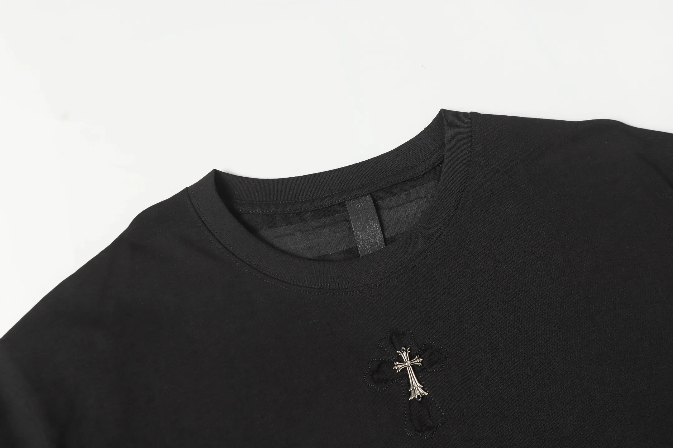 Embroidered Horseshoe Logo Cotton T-Shirt D9514056 — view 3