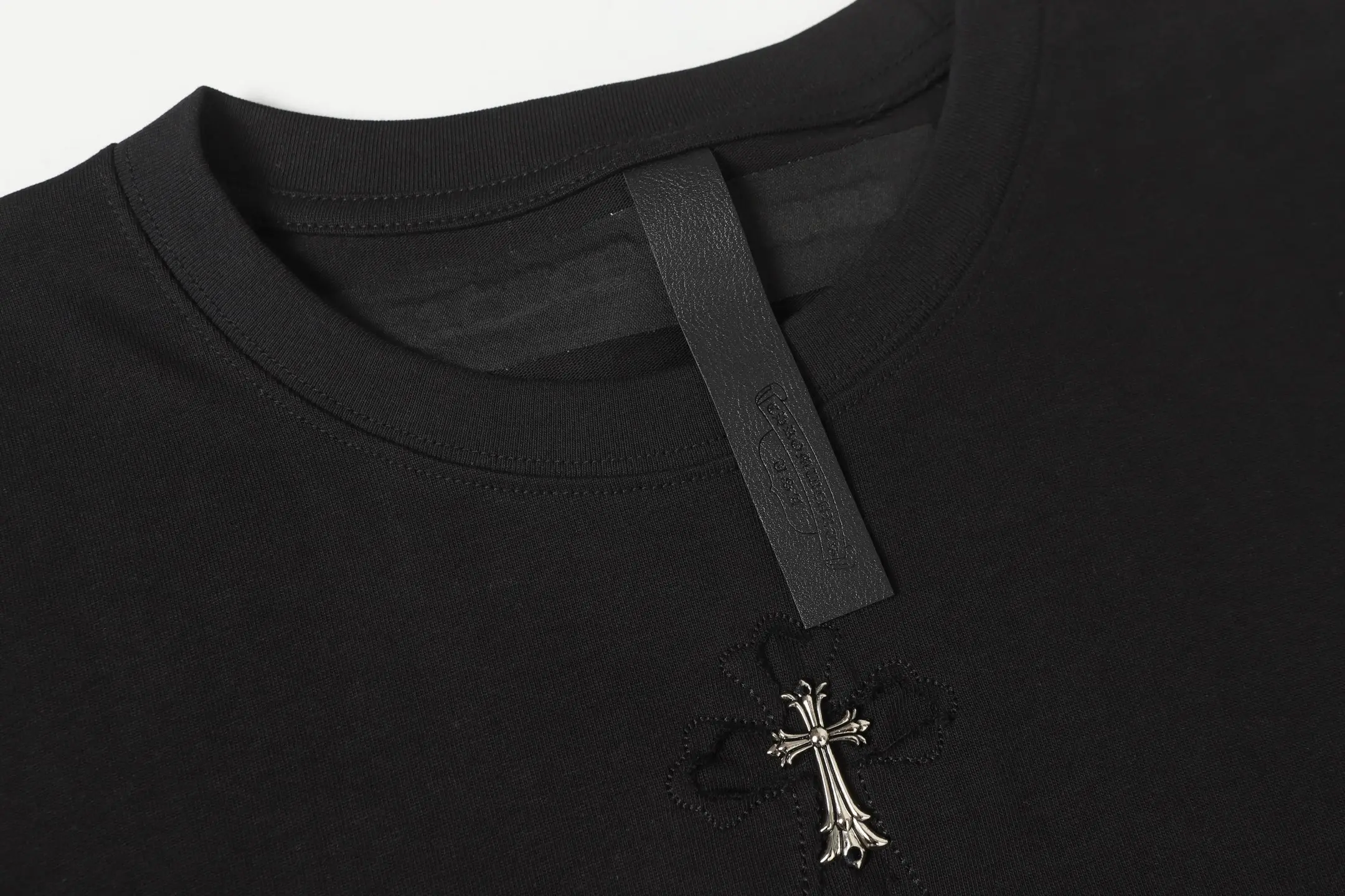 Embroidered Horseshoe Logo Cotton T-Shirt D9514056 — view 4