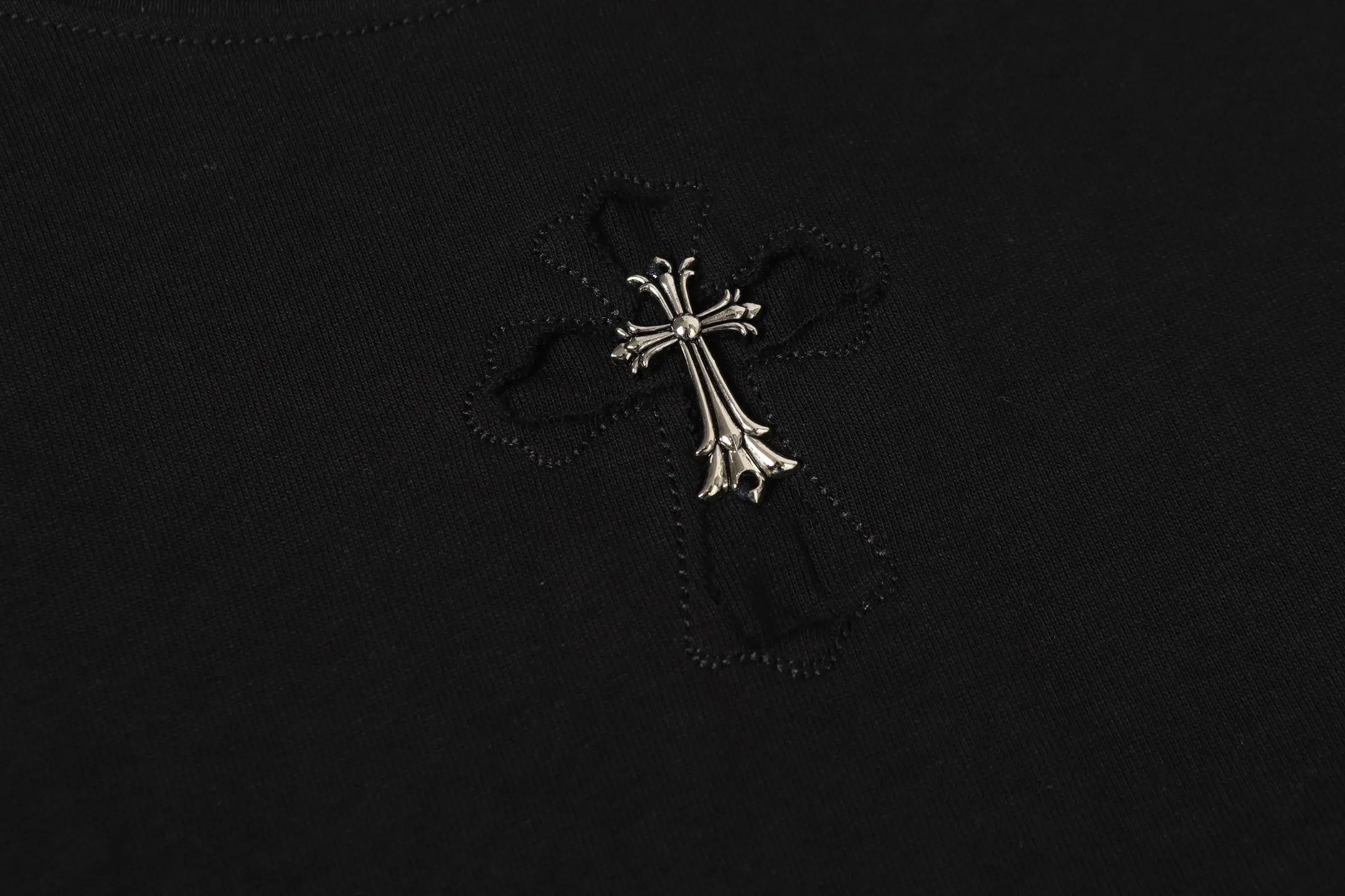 Embroidered Horseshoe Logo Cotton T-Shirt D9514056 — view 5