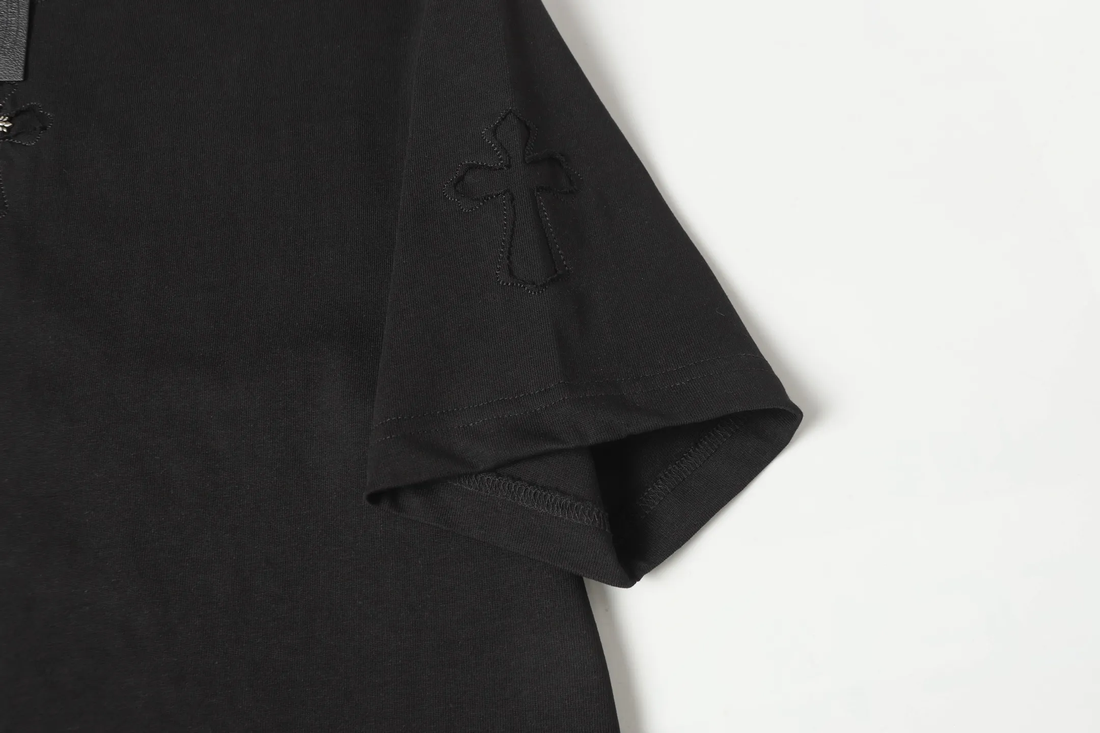 Embroidered Horseshoe Logo Cotton T-Shirt D9514056 — view 6