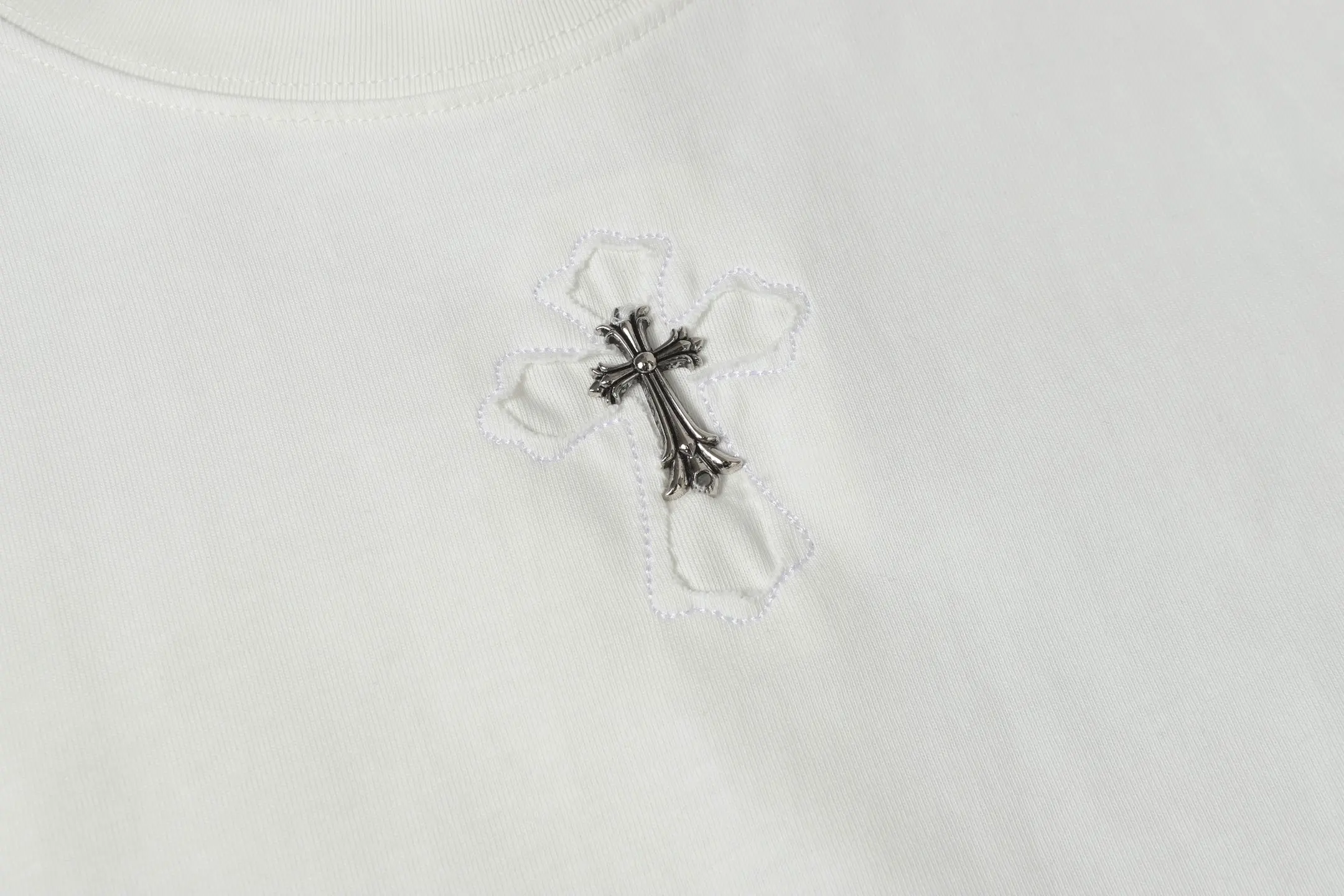 Embroidered Horseshoe Logo Cotton T-Shirt D9514057 — view 7
