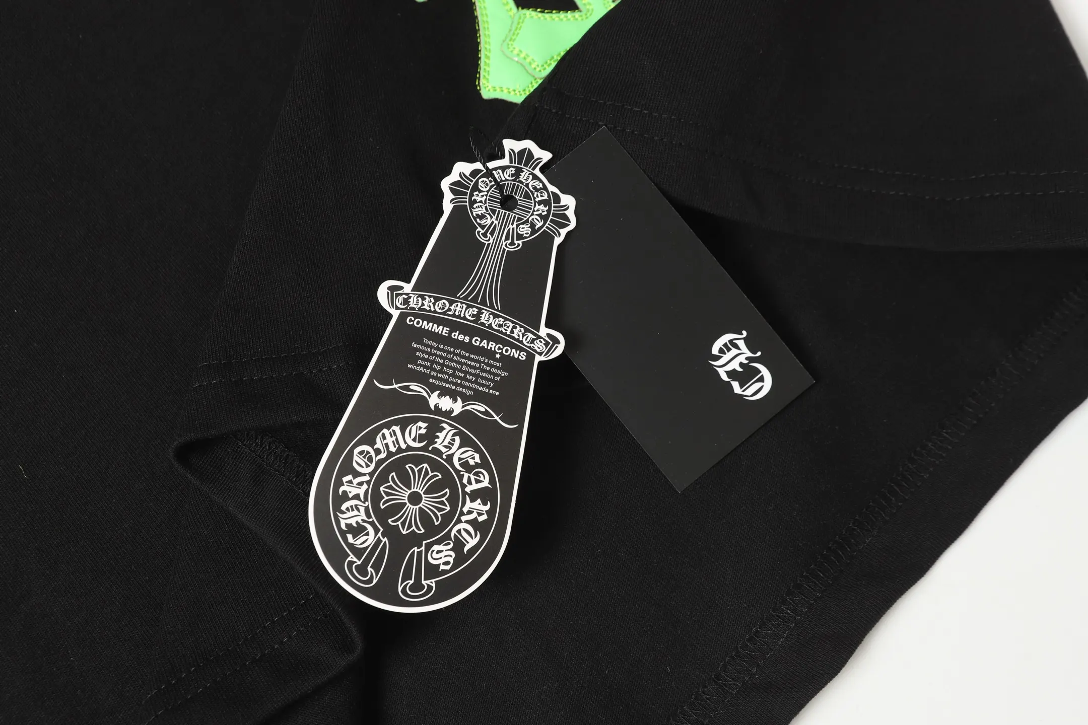 Leather Cross Patch Oversized T-Shirt D10014063 — view 7