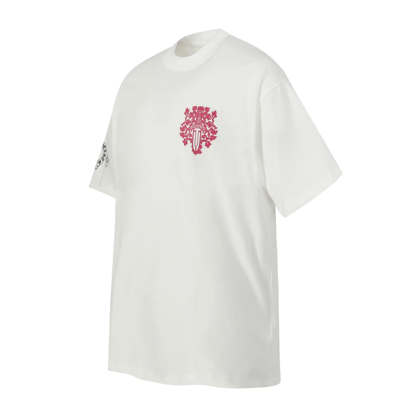 Dagger Crest Print Cotton T-Shirt D9514006