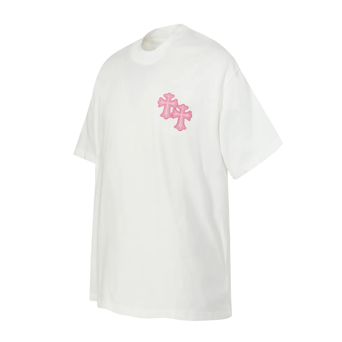 Embroidered Cross Logo Cotton T-Shirt D10013934