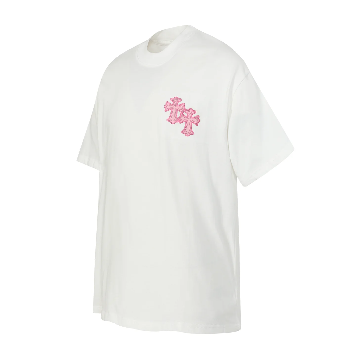 Embroidered Cross Logo Cotton T-Shirt D10013934