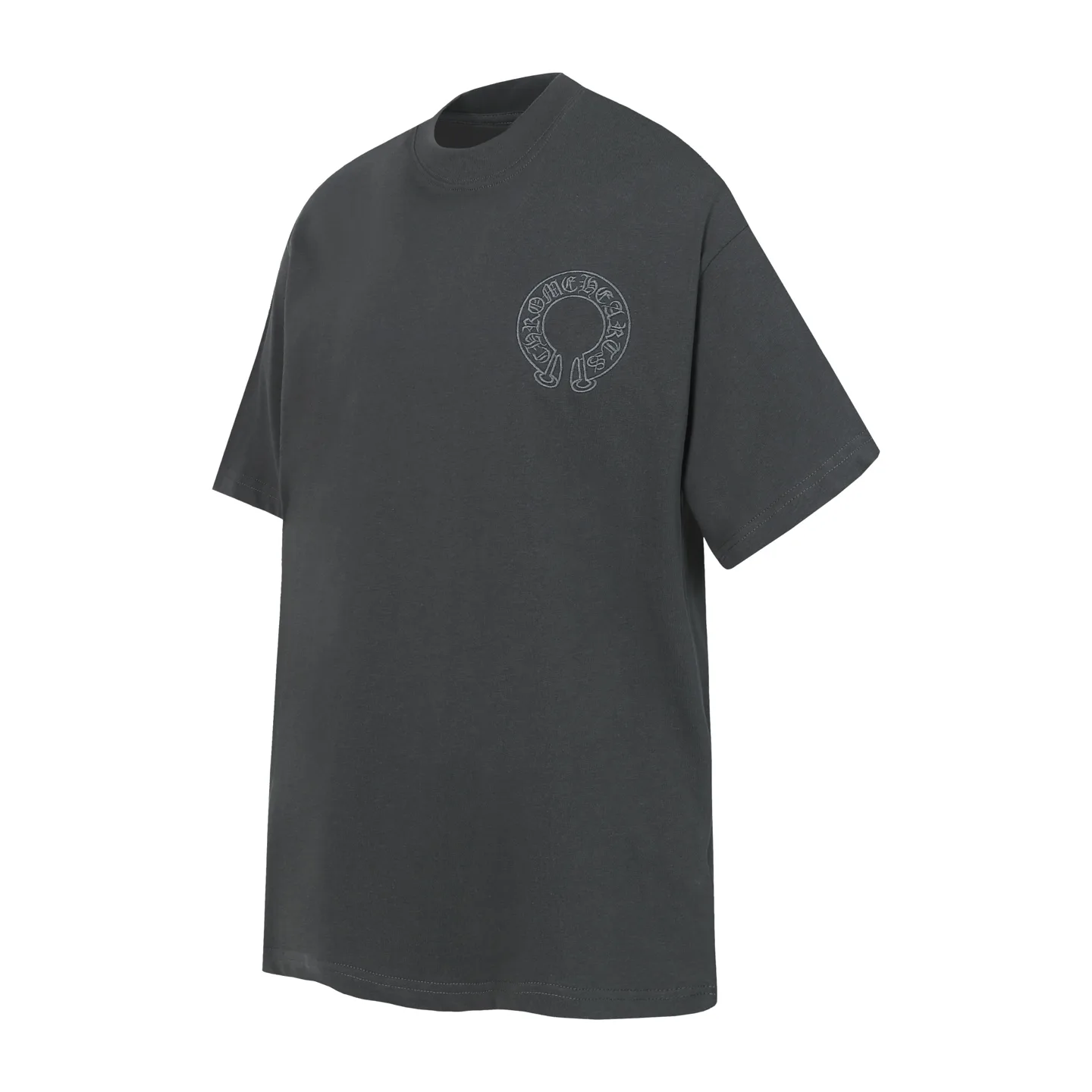 Embroidered Cross Patch Cotton T-Shirt D10014065 — view 2